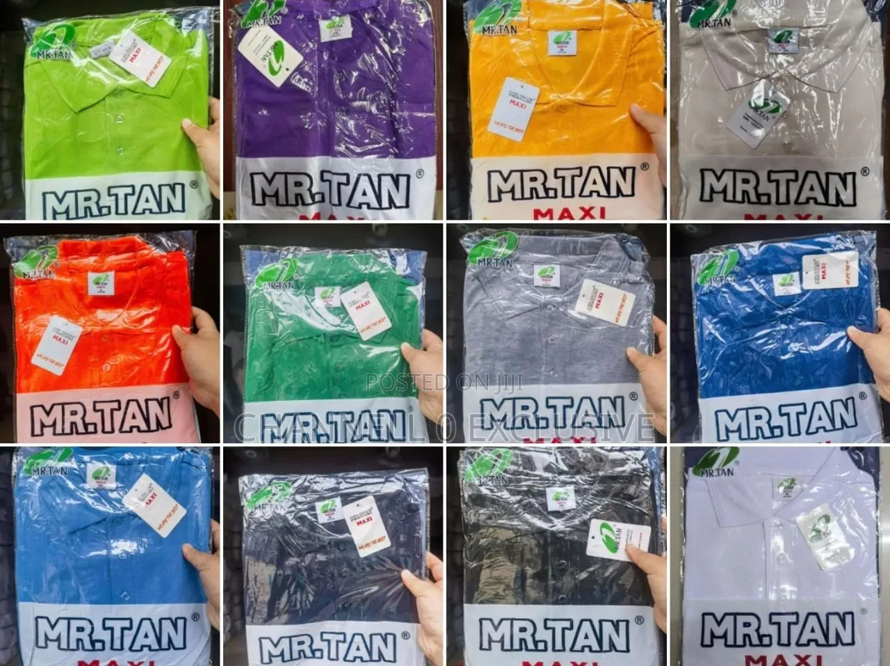 Original Super Gold Collar Neck T-shirt(Dozens)