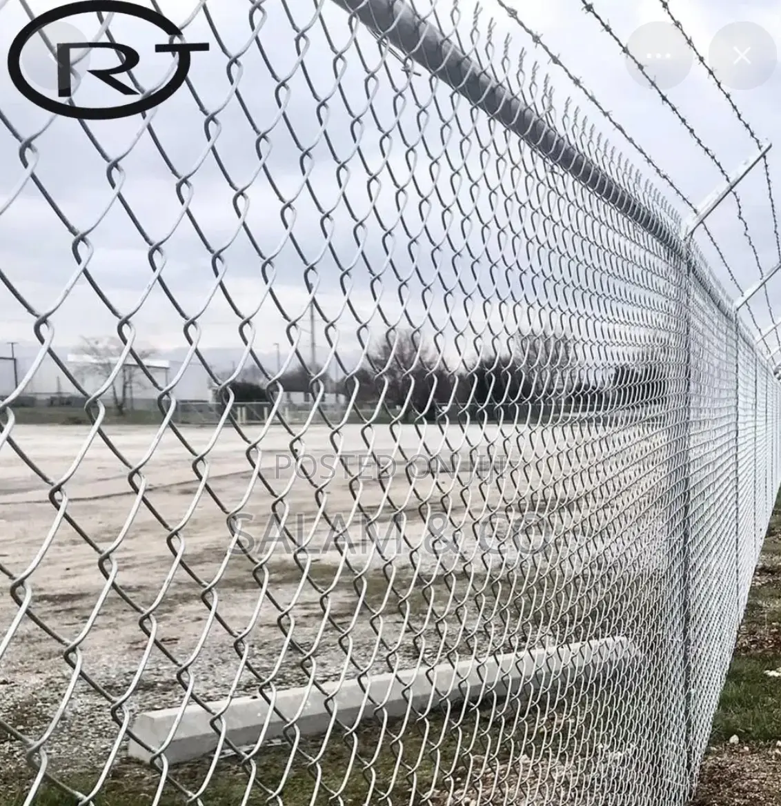 6ft X 10m Chain Link Fence Wire Roll – Heavy-Duty Galvanized Fencing