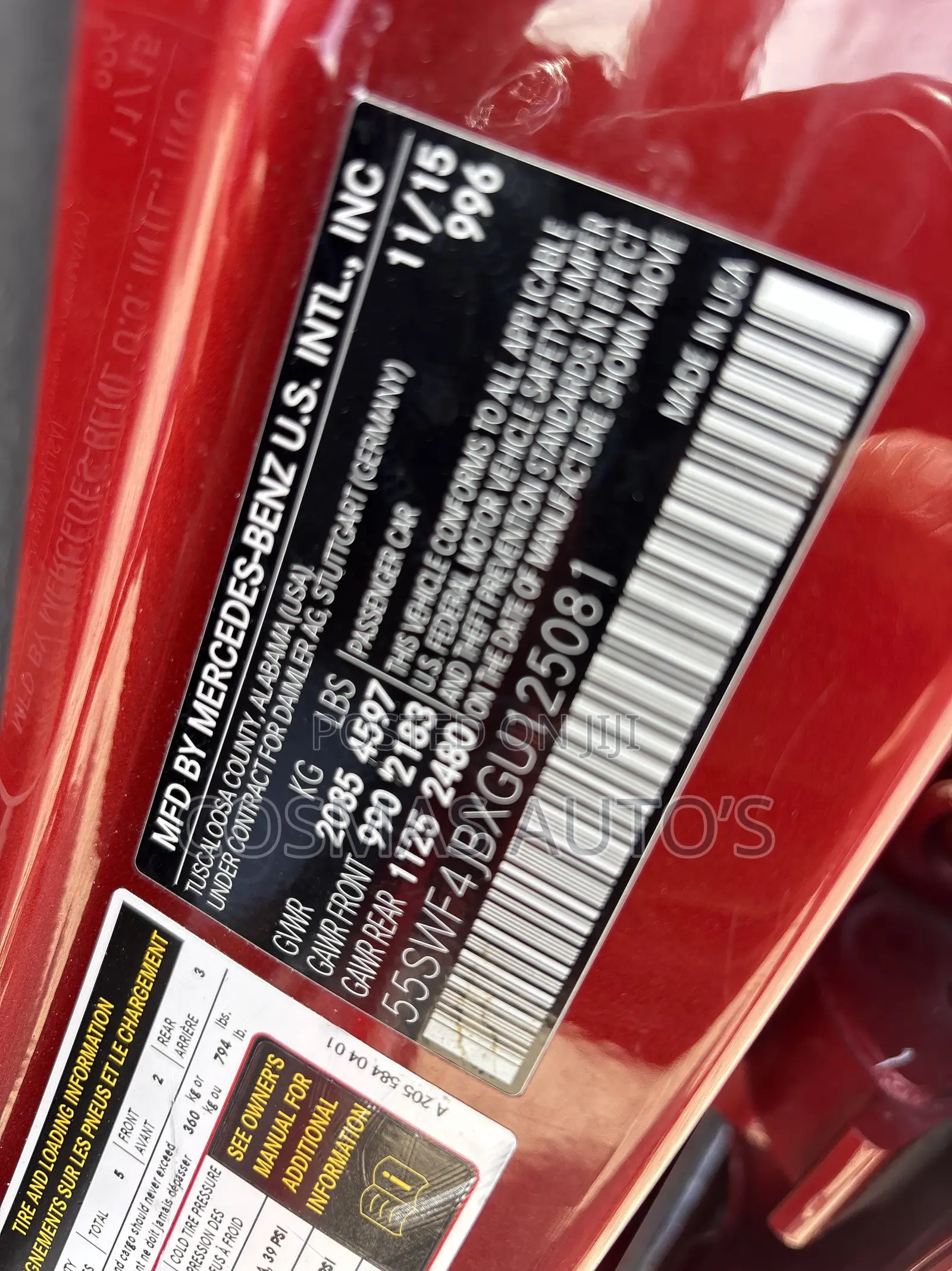 Mercedes-Benz C300 2016 Red