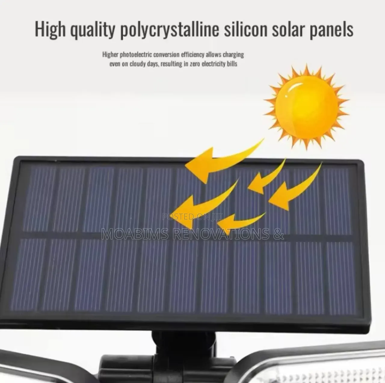 Rotatable Outdoor Solar Sensor Light