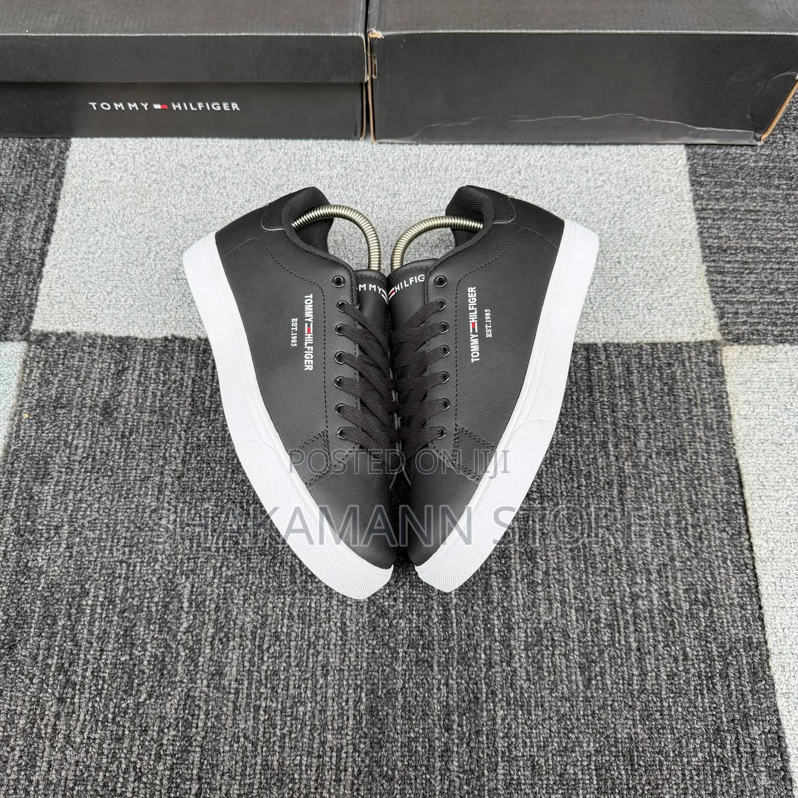 Original Tommy Hilfiger Shoes Triple Black White Sole Classics SNKS