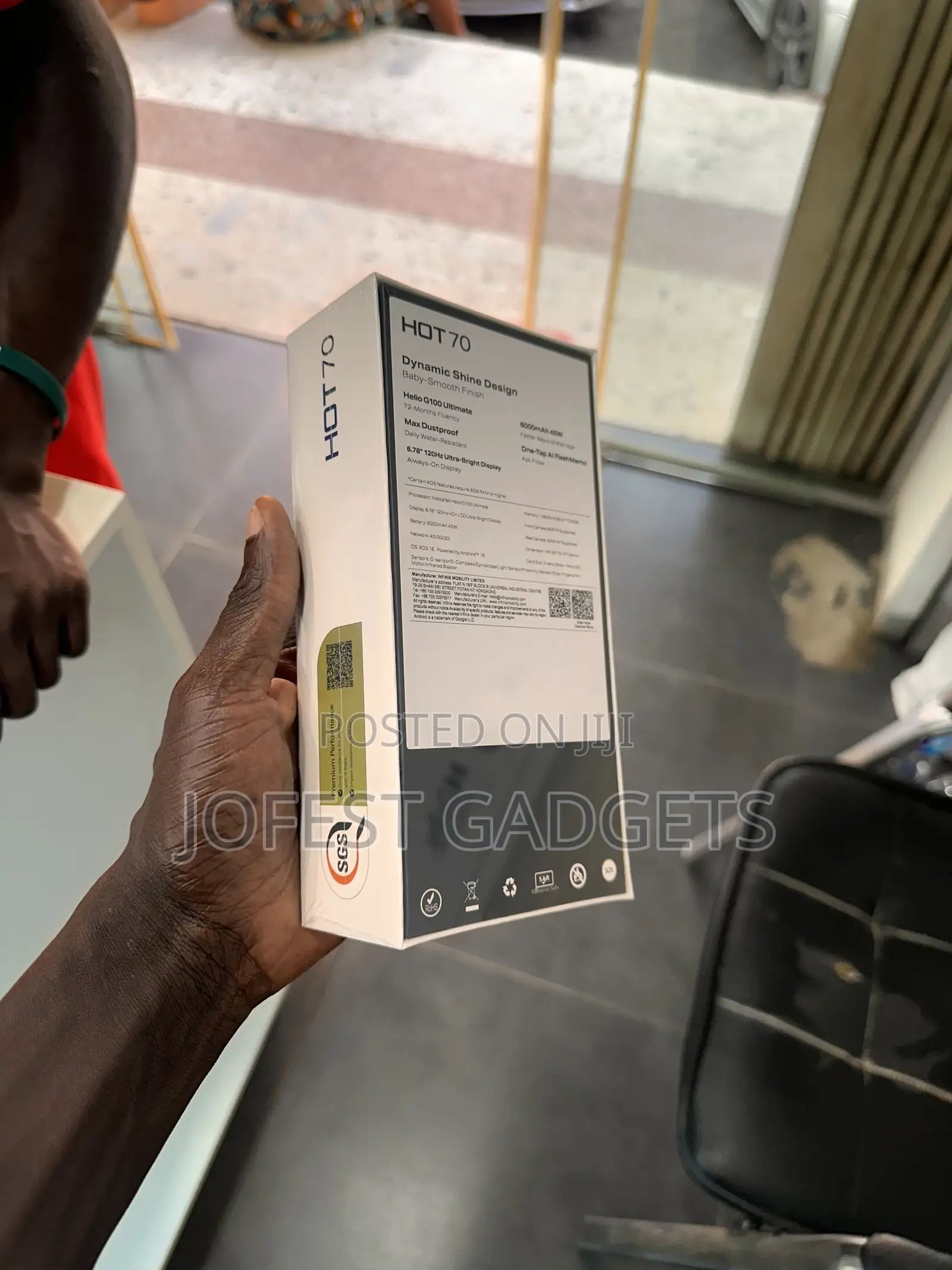 New Infinix Hot 70 128 GB Black