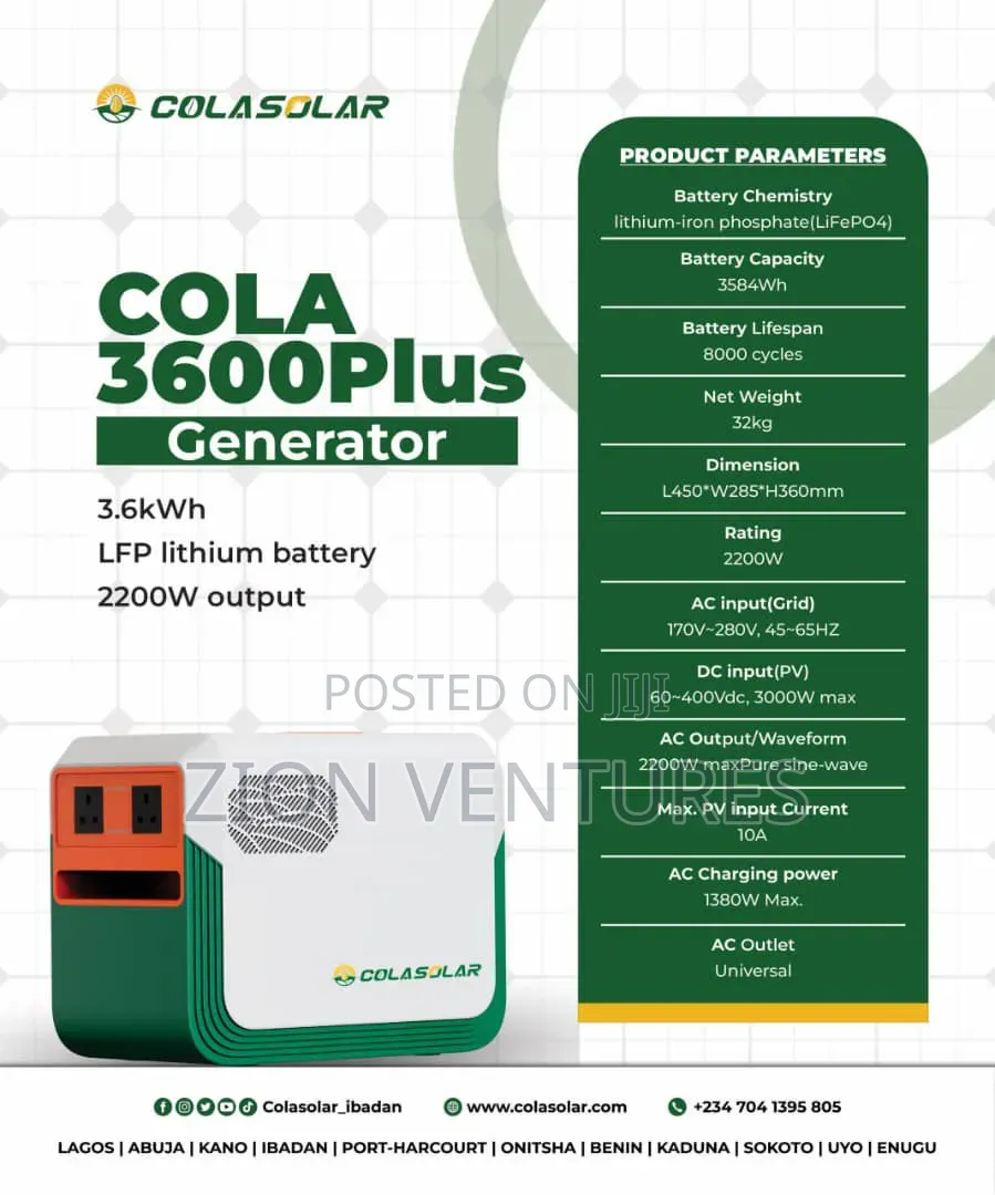Colar 3.6kwh All in One