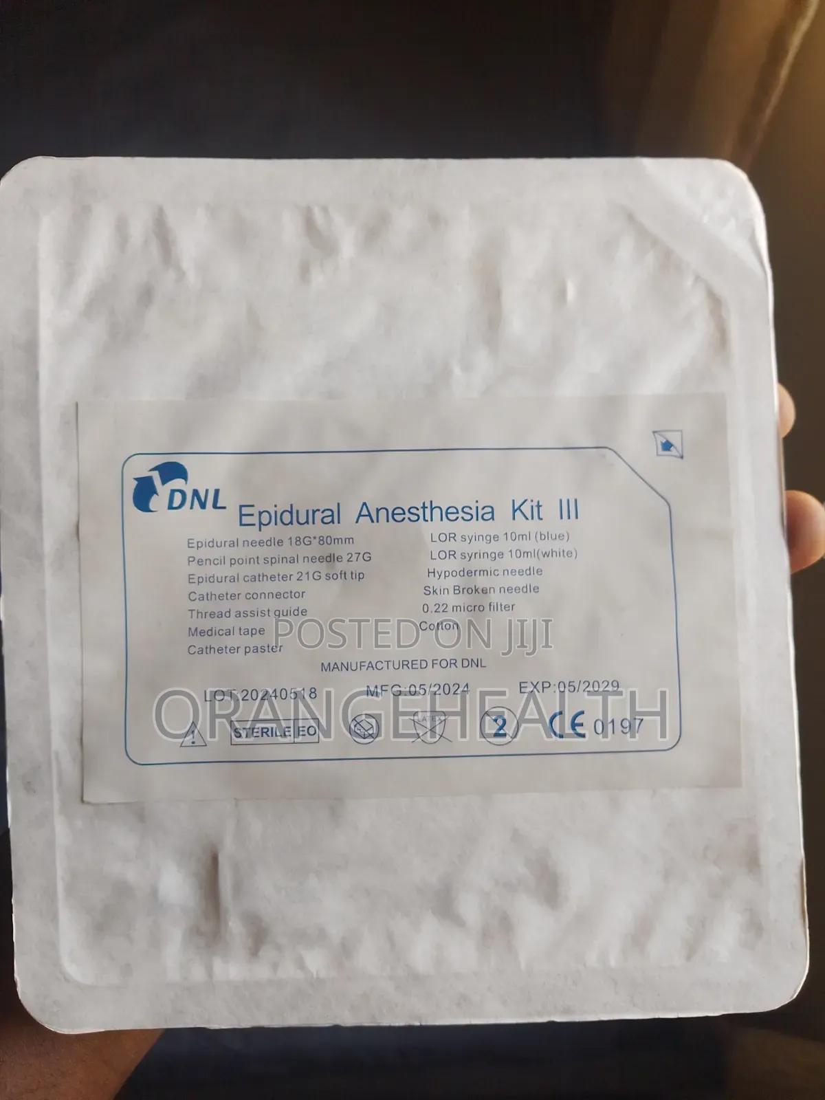 Combined Spinal Epidural Kit