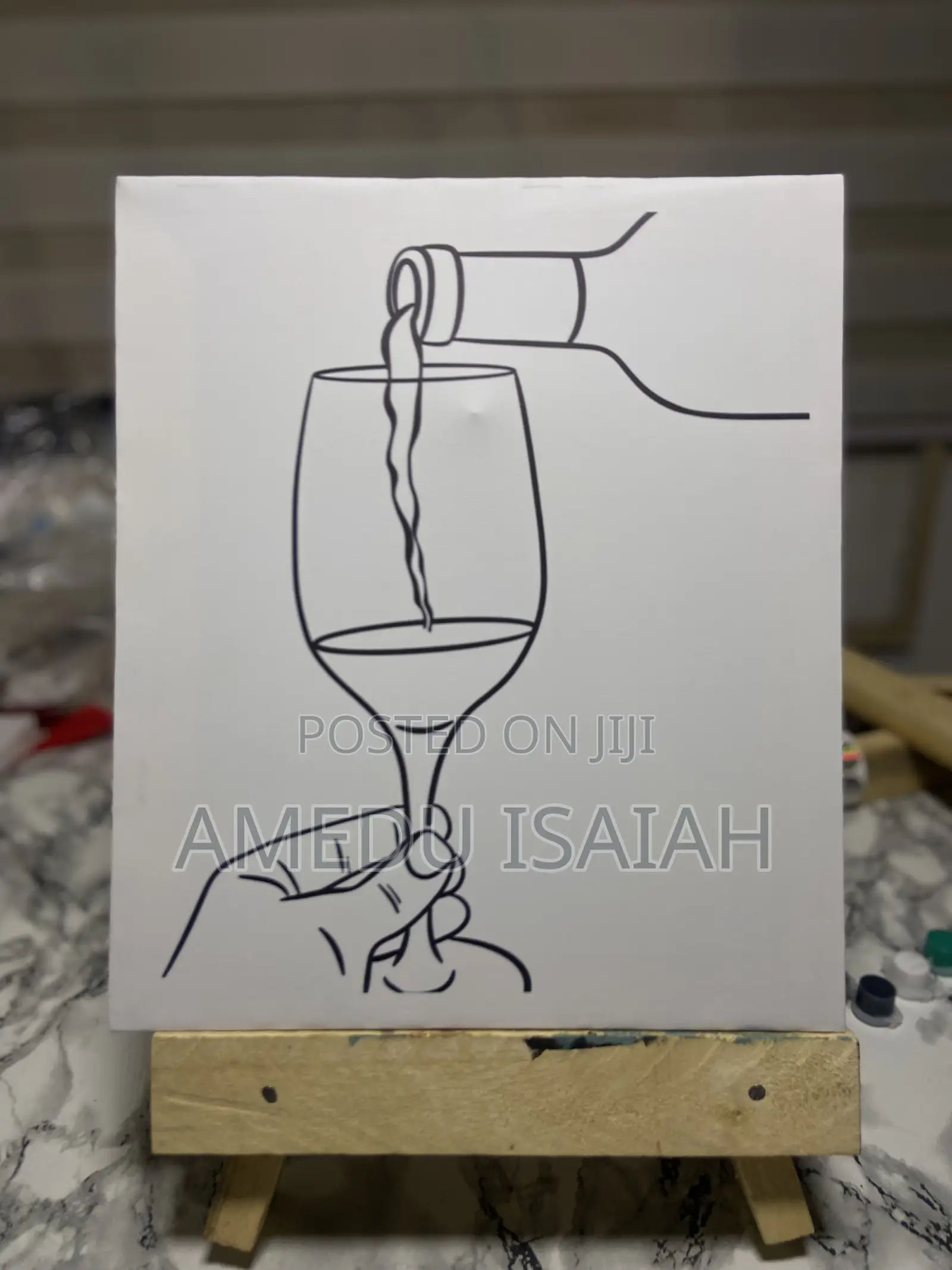 Sip and Paint Canvas Easel