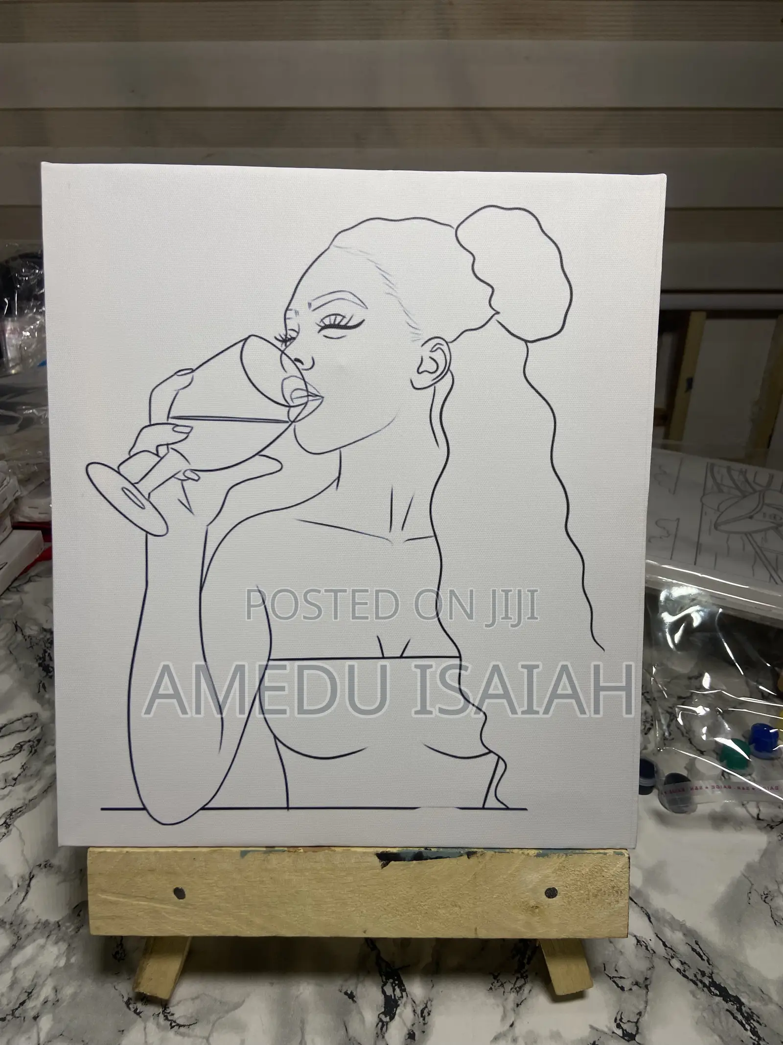 Sip and Paint Canvas Easel