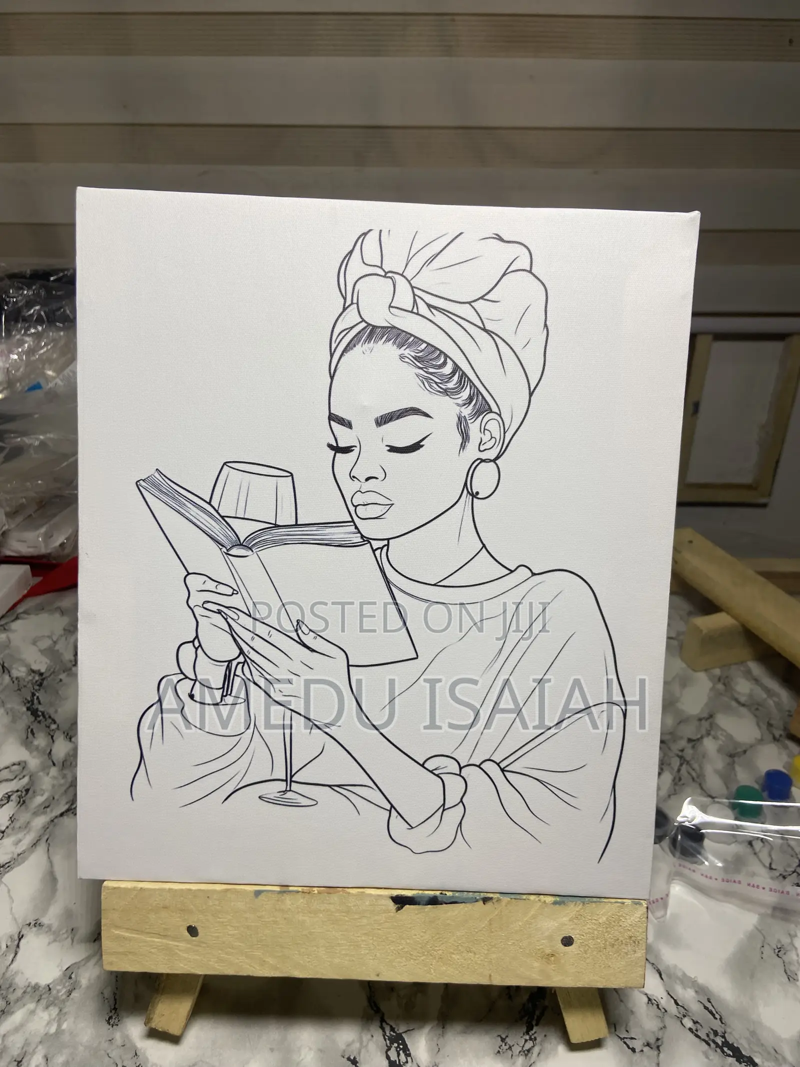 Sip and Paint Canvas Easel