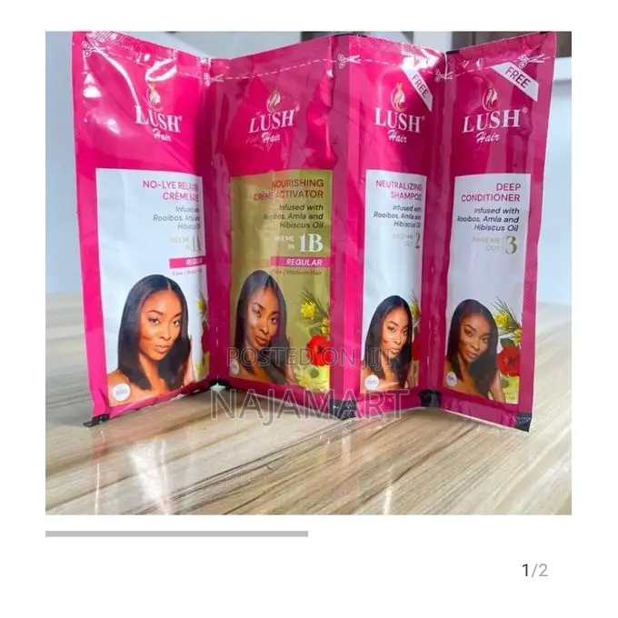 Lush 4-in-1 No-Lye Sachet Relaxer Kit