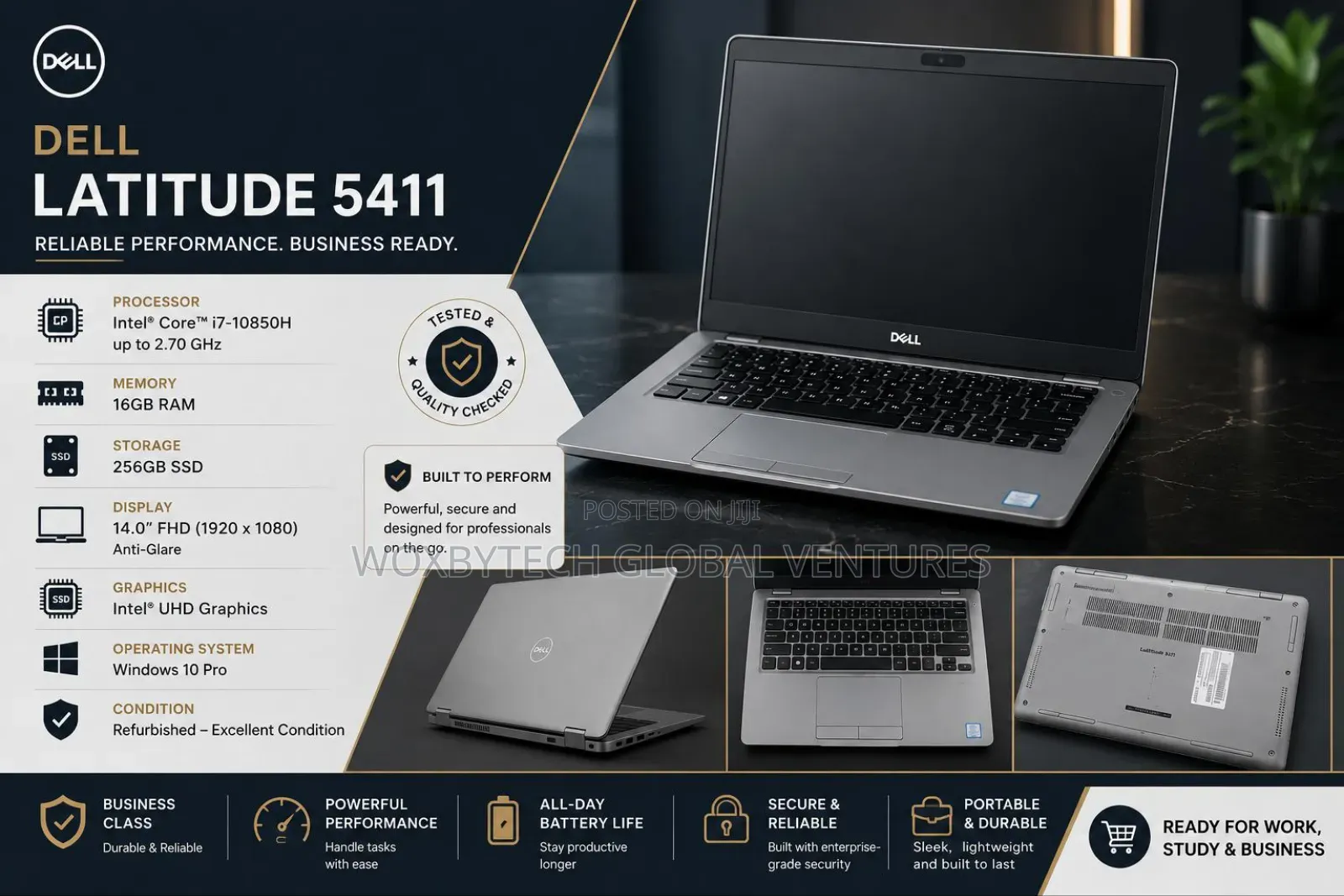 Laptop Dell Latitude 5411 16GB Intel Core i7 SSD 256GB
