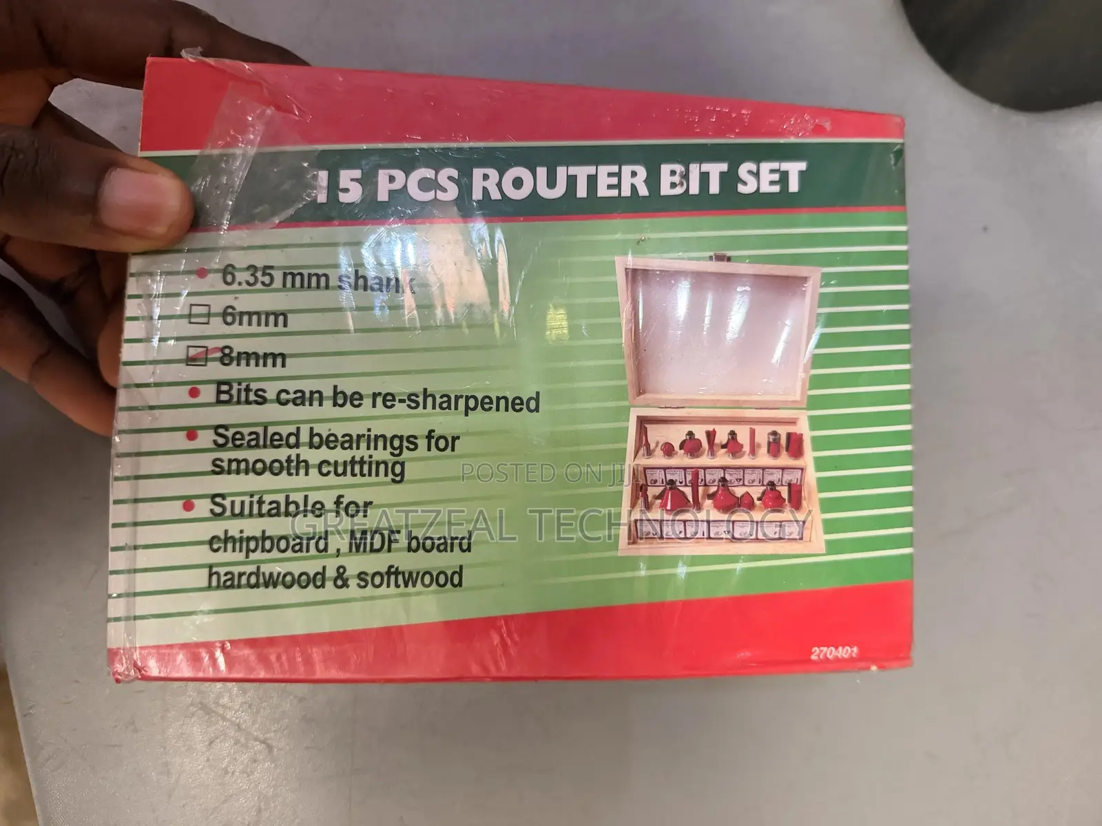 Router Set of Bit 8mm