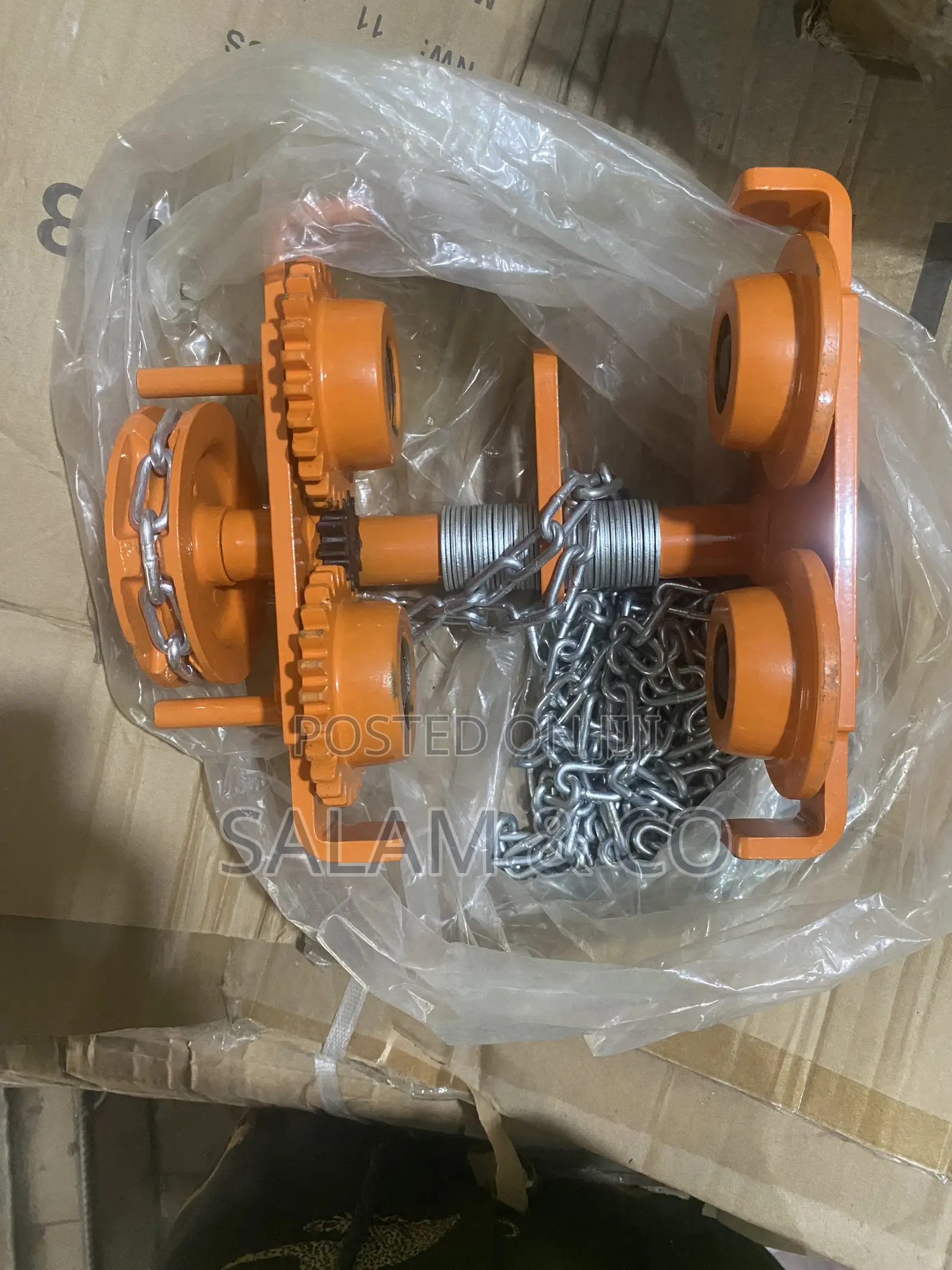 Heavy-Duty Chain Trolley – Adjustable Beam Trolley for Chain Blocks