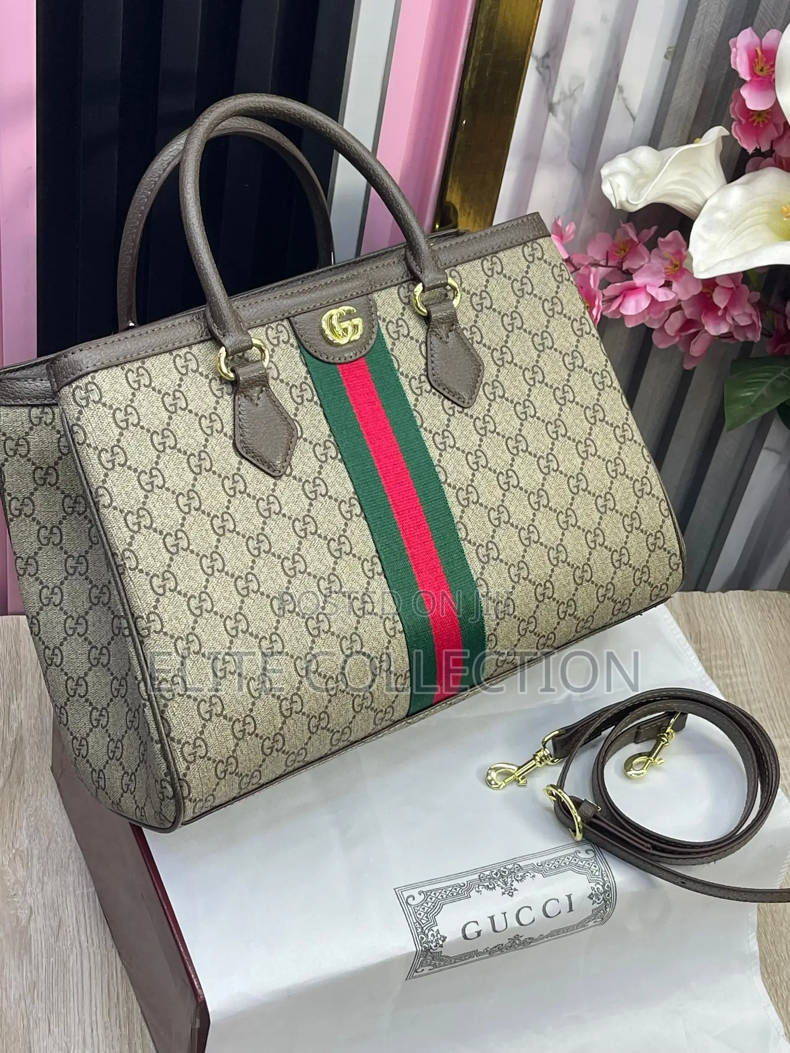 Big Size Luxury Gucci Bag Original Leather