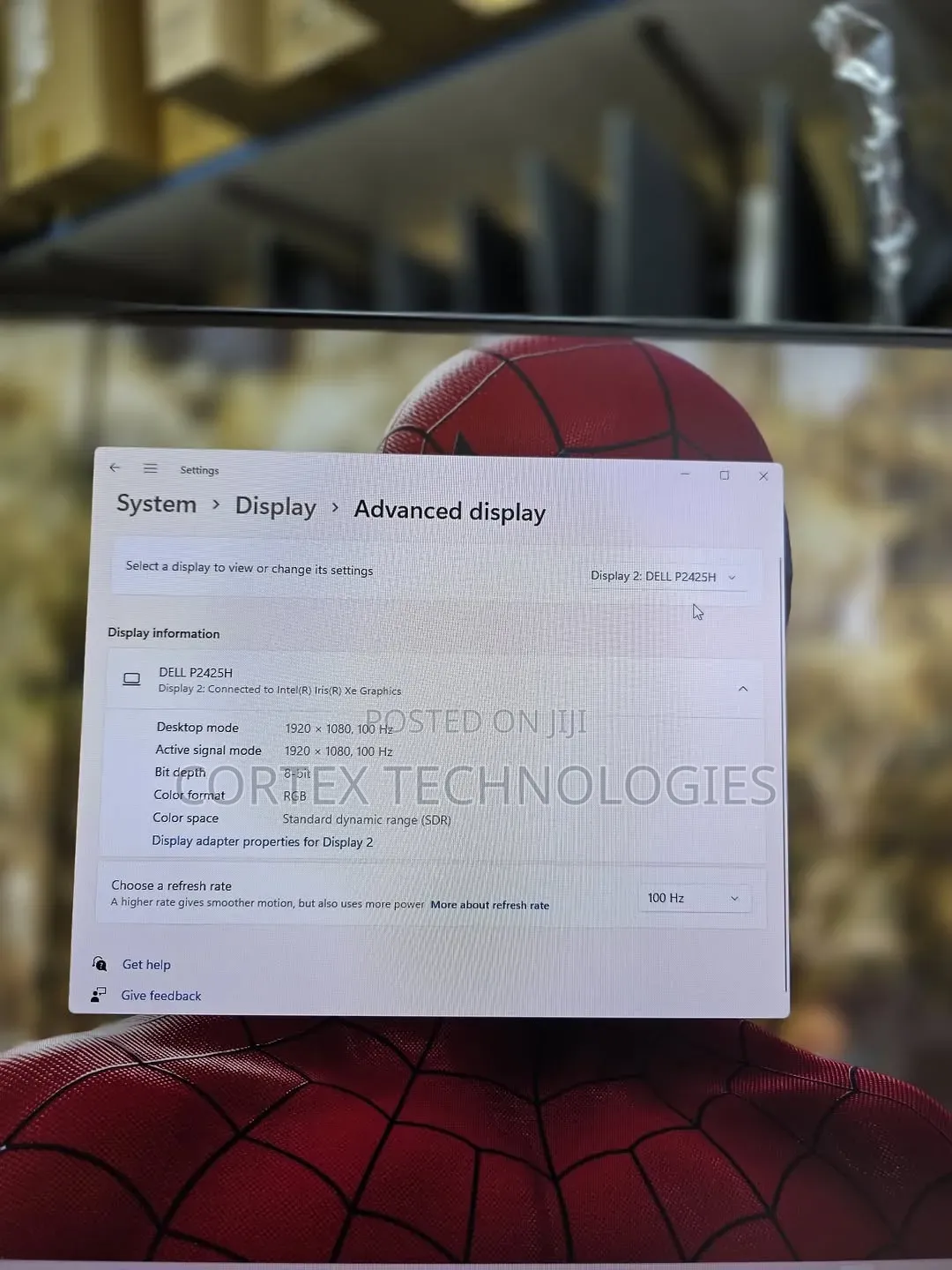 24 Inches Frameless Monitor 1080p 100hz Refresh Rate