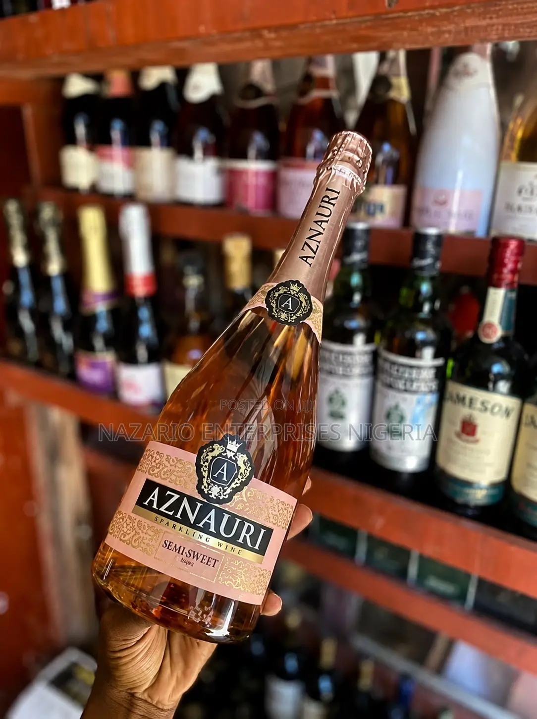 Aznauri Sparkling Rose Wine by 12 Bottles