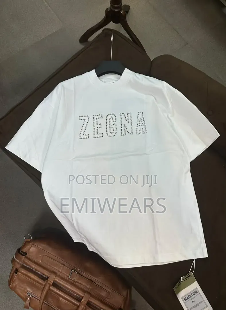 White Oversized Abstract Art Graphic Tee