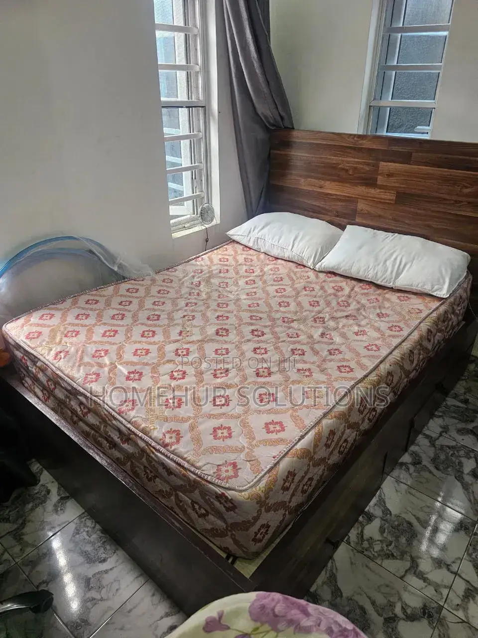 6by6 Bedframe With Mattress and Built-in Storage