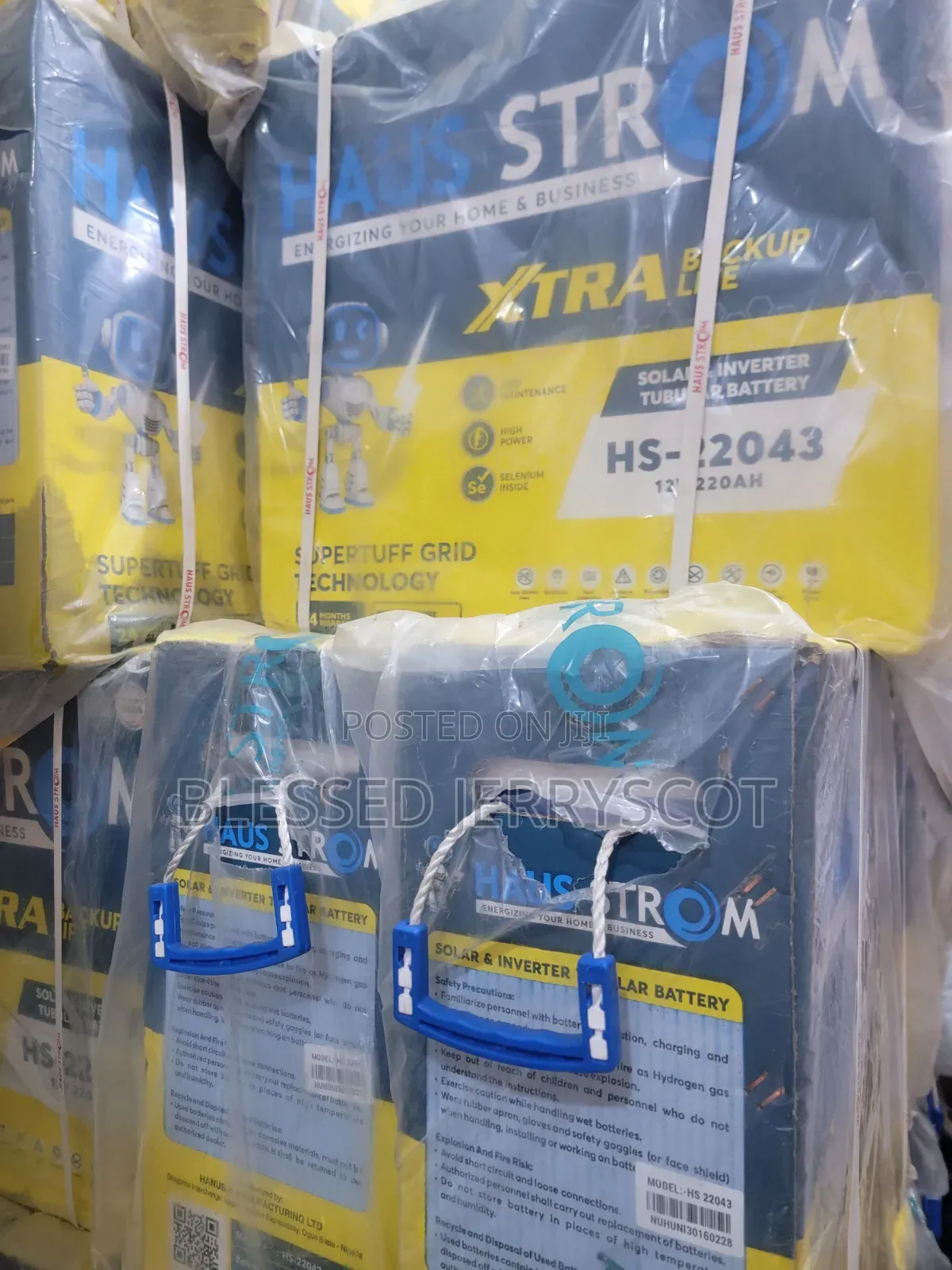 Haustrom 220ah 12v Tall Tubular Solar Inverter Batteries in Stock