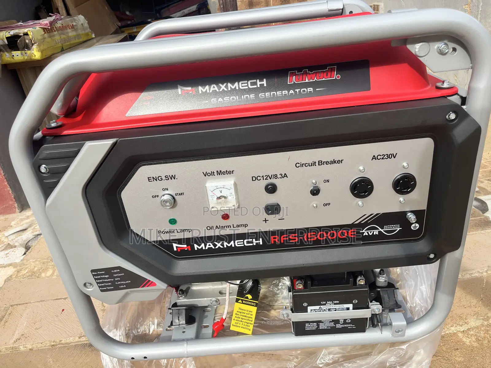 Maxmech 12kva Copper Coil Generator