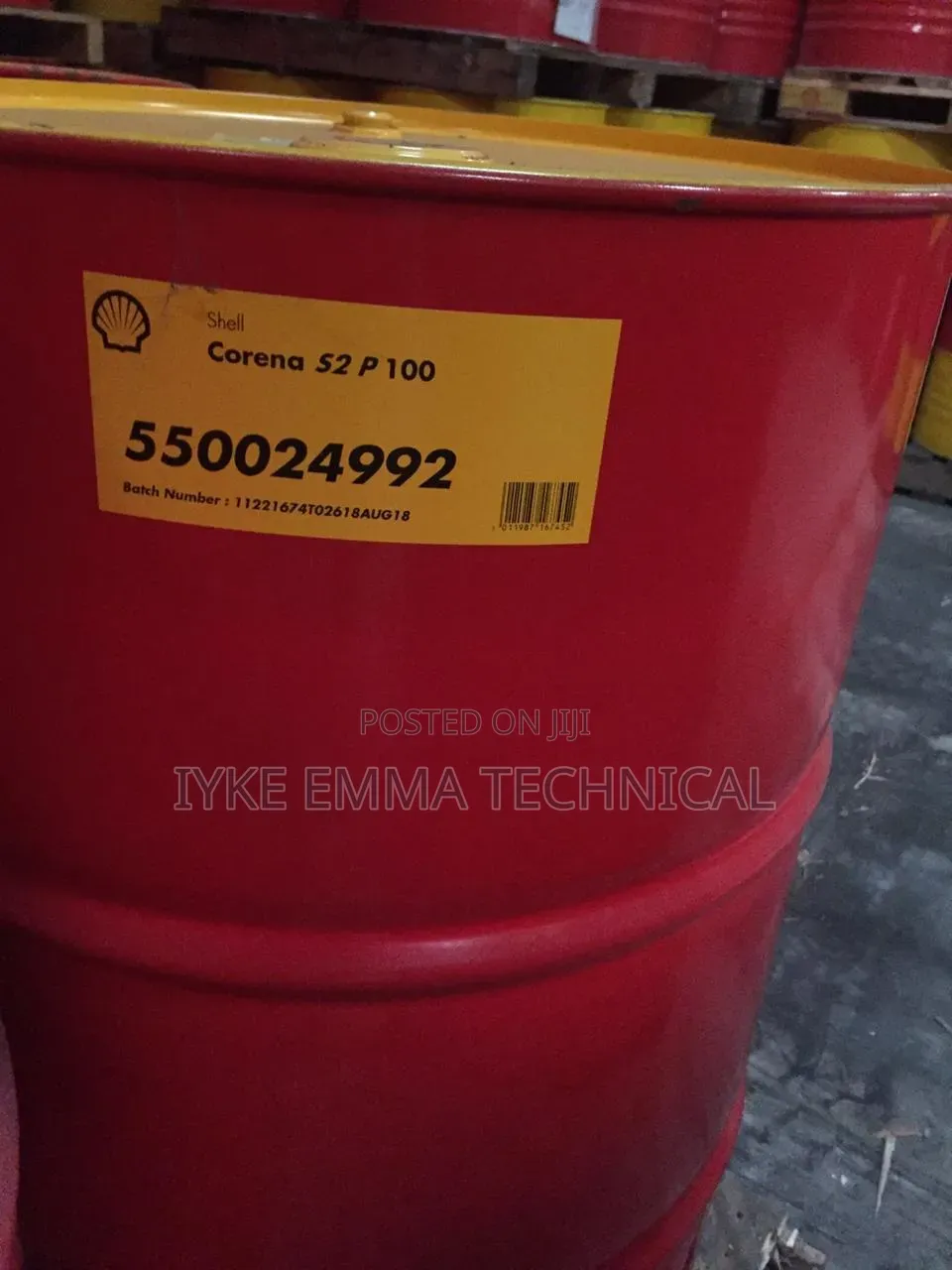 Shell Corena S2 P-100 209 L (1 Drum) Compressor Oil