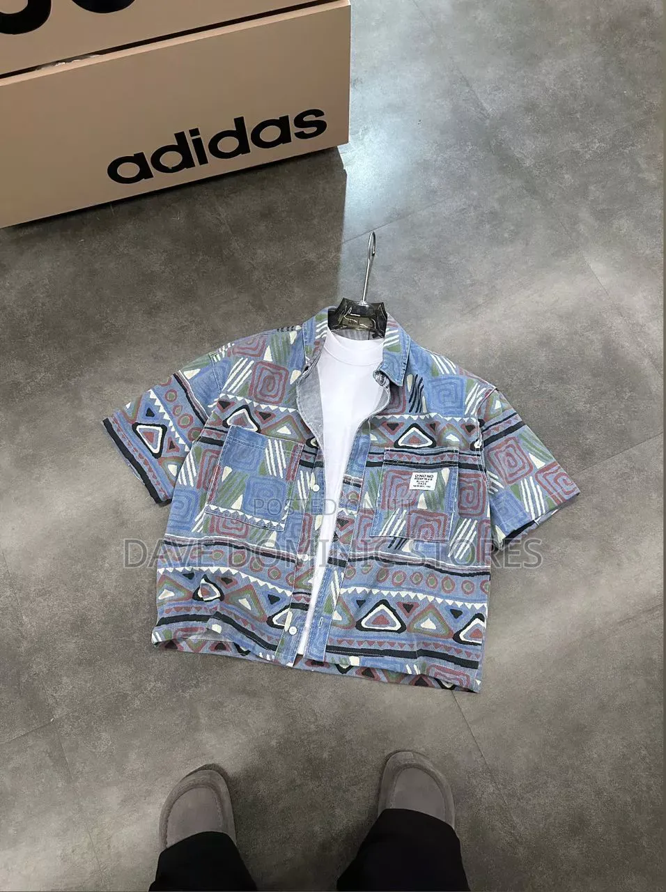 Crop Mosaic Shirt