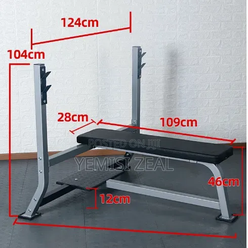 Olympic Weight Bench Press With Free Heavy Duty Skipping Rope