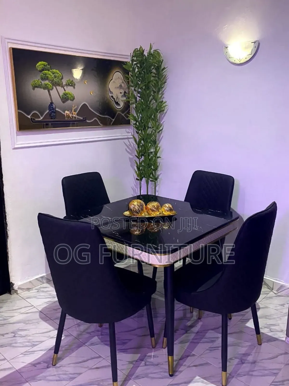 A Simple and Unique 4 Seater Marble Dinning Available Now