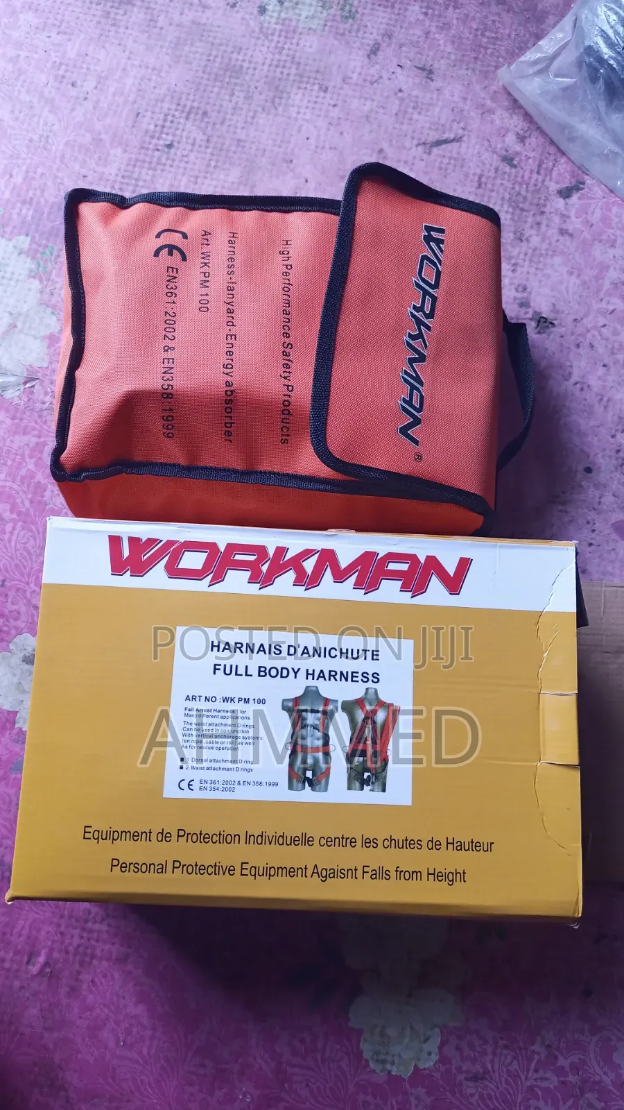 Workman Safety Harness Belt Double Hook