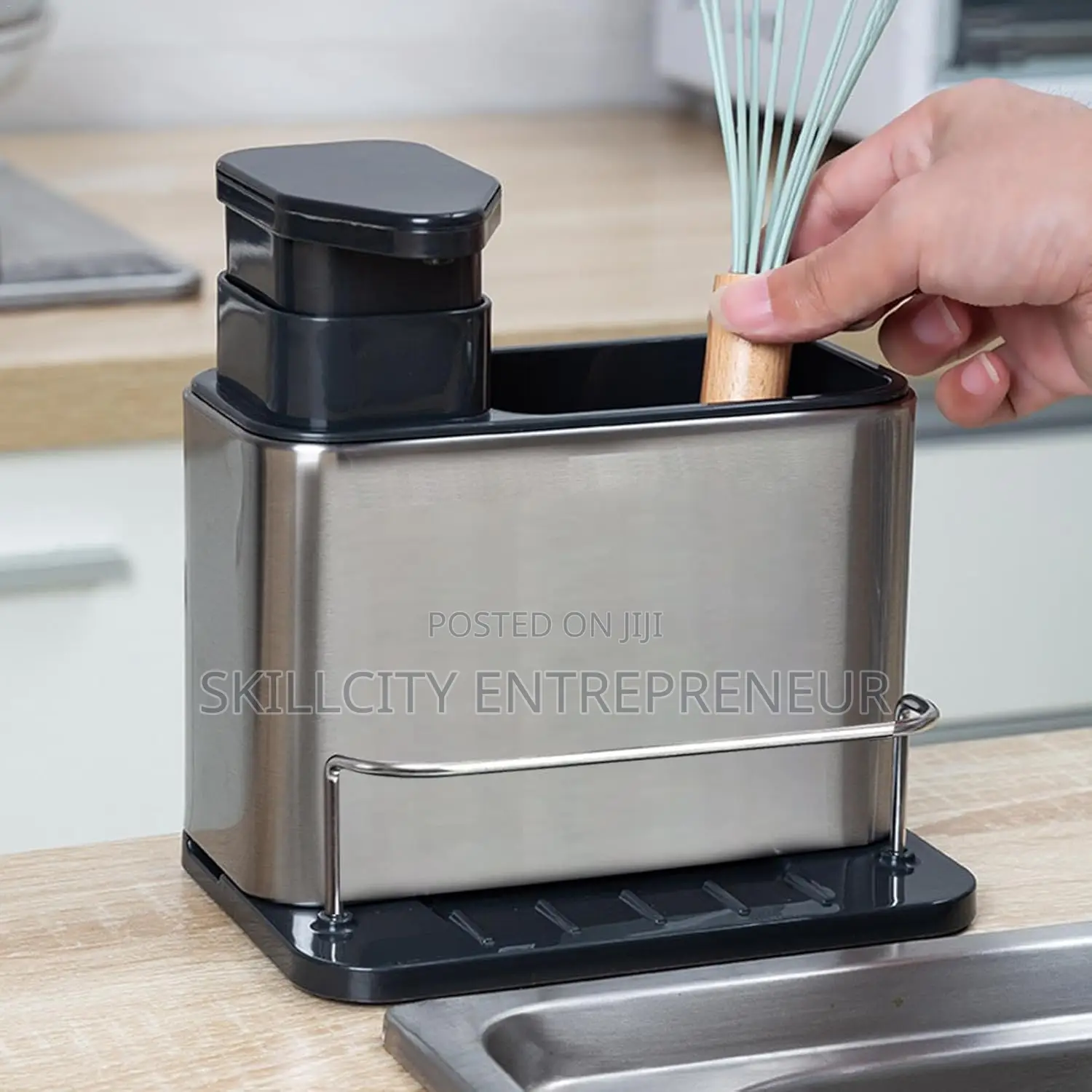 Stainless Steel Cutleries and Soap Dispenser