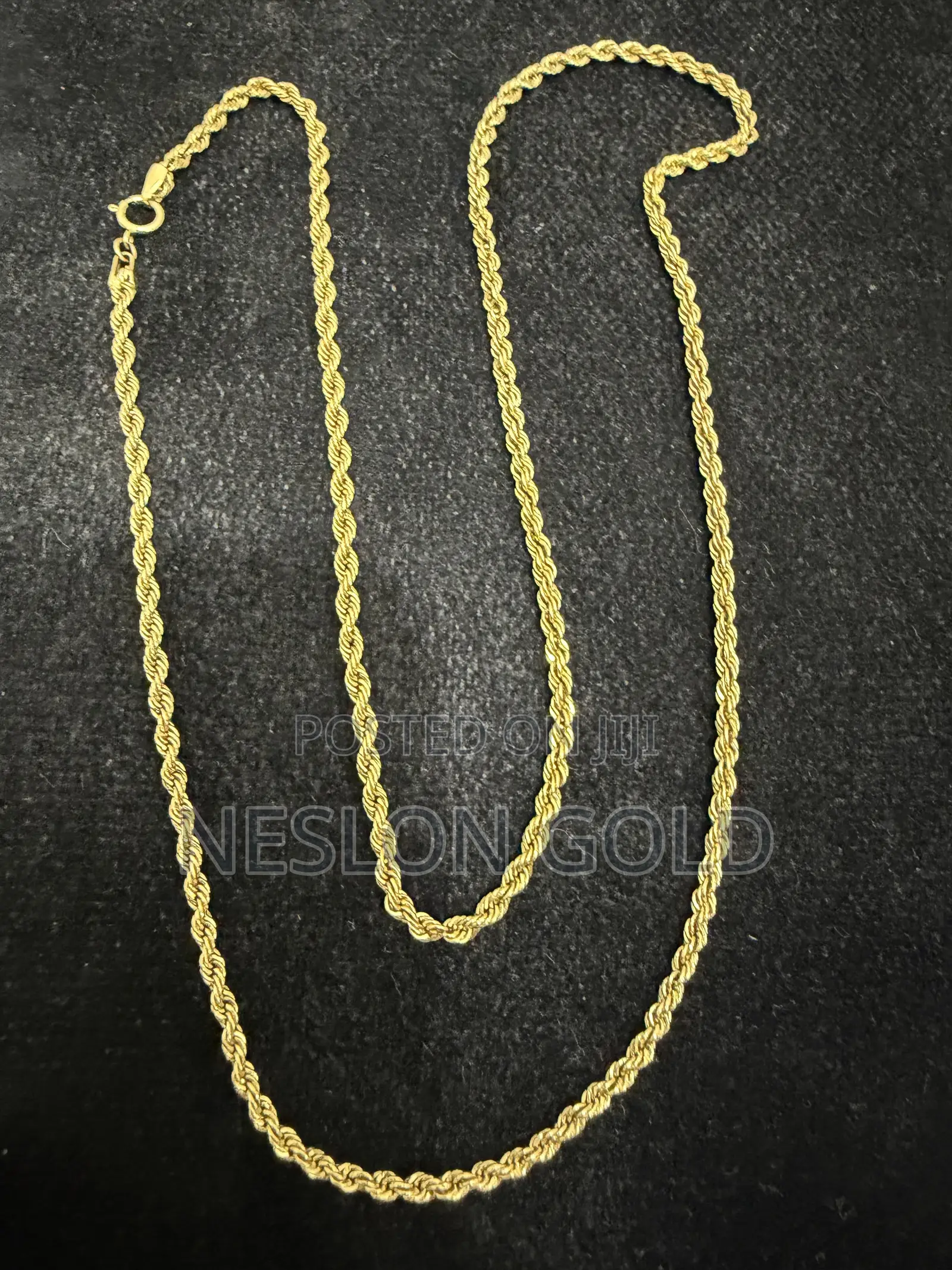 Italy 750 Tested 18karat Gold Necklace Diamond Cut Design