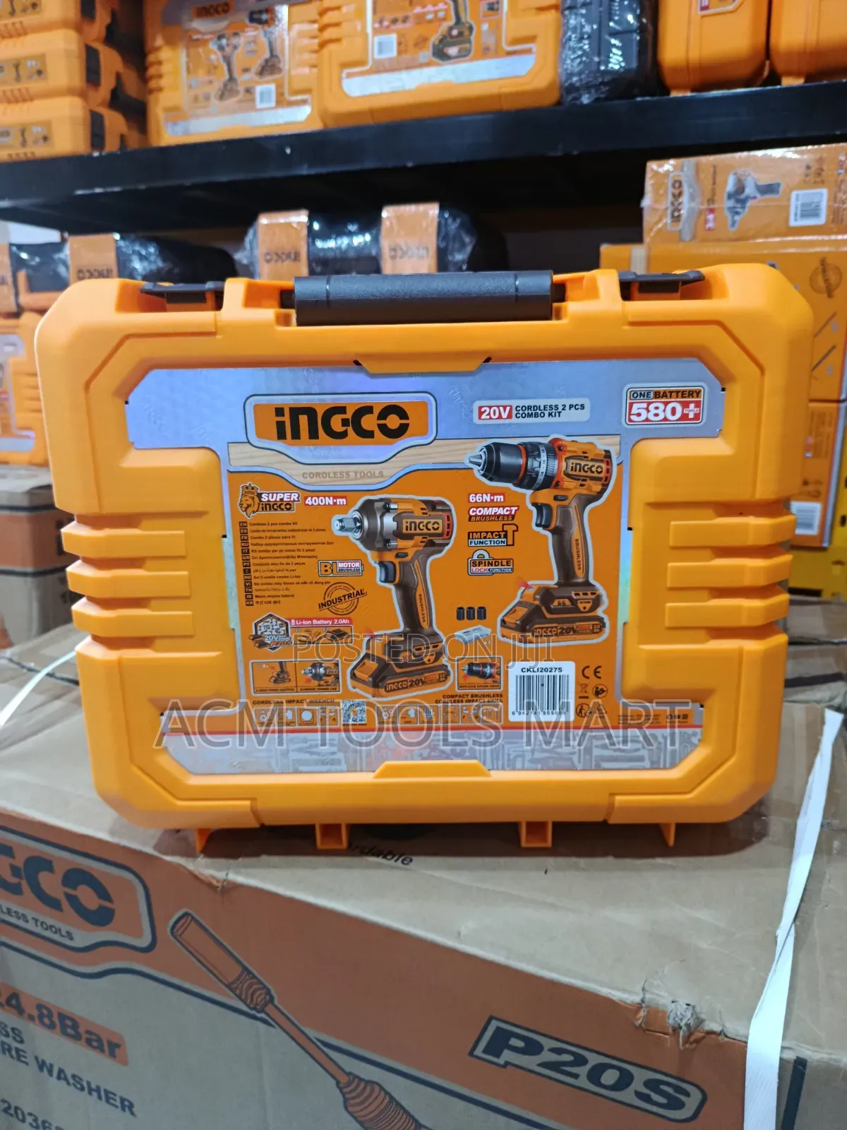 Ingco Ckli20275 Combo Kit | Impact Drill + Impact Wrench |