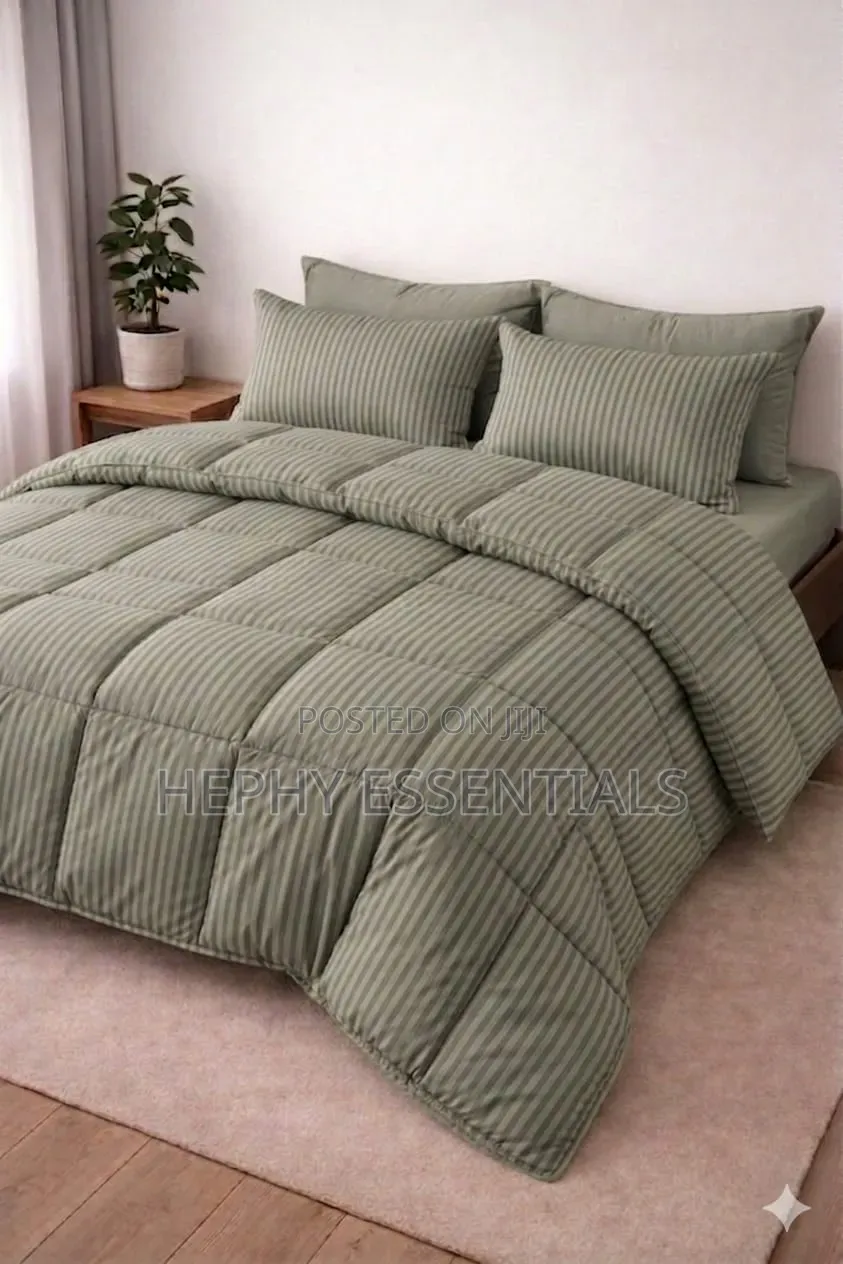 Polish Stripe Beddings Set With Pillowcase Duvet