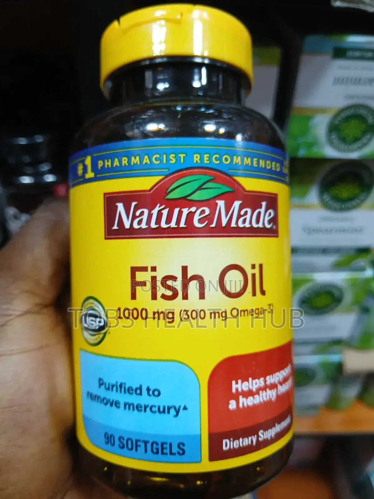 Nature Made Fish Oil 1000mg Omega-3 – Heart Health Support Softgels