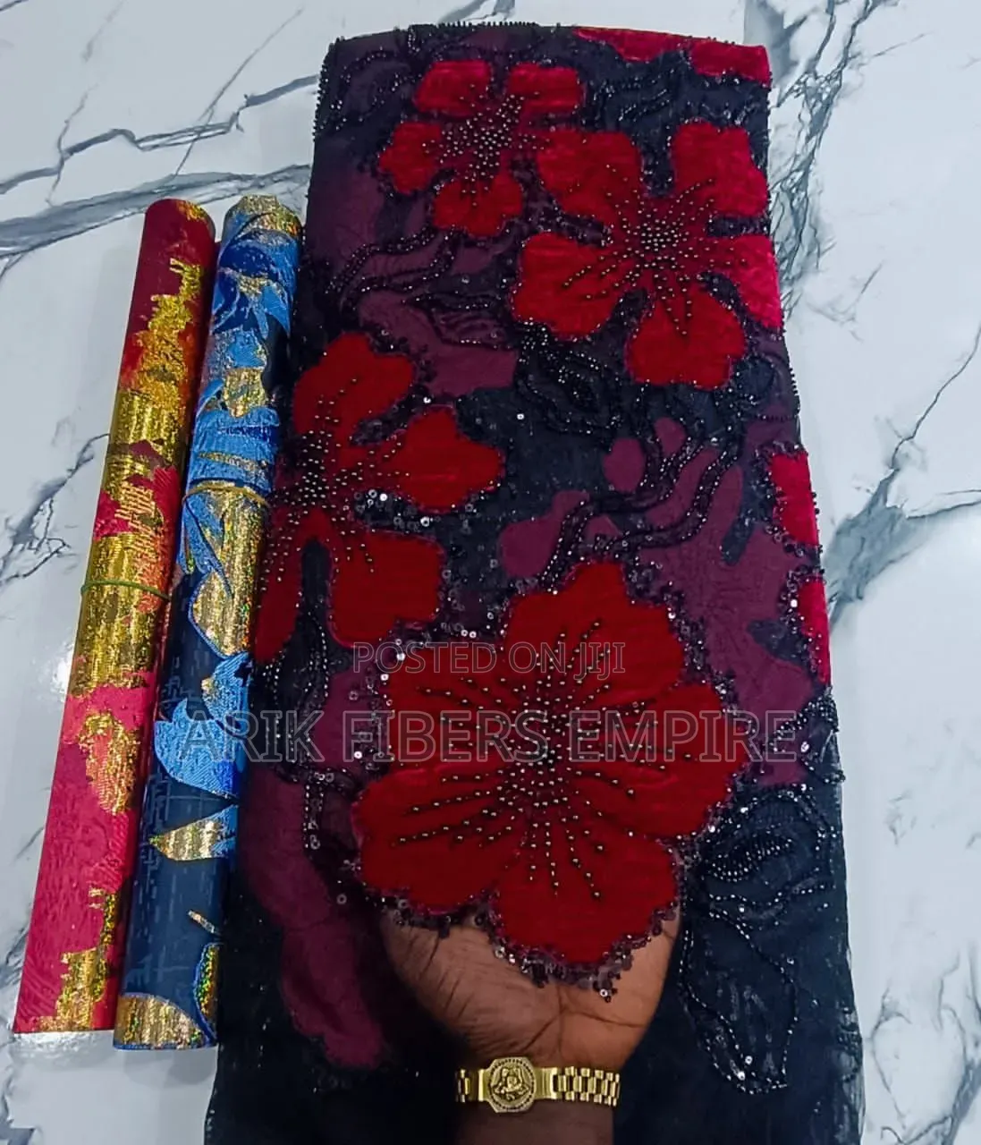Premium Velvet Embroidered Beaded