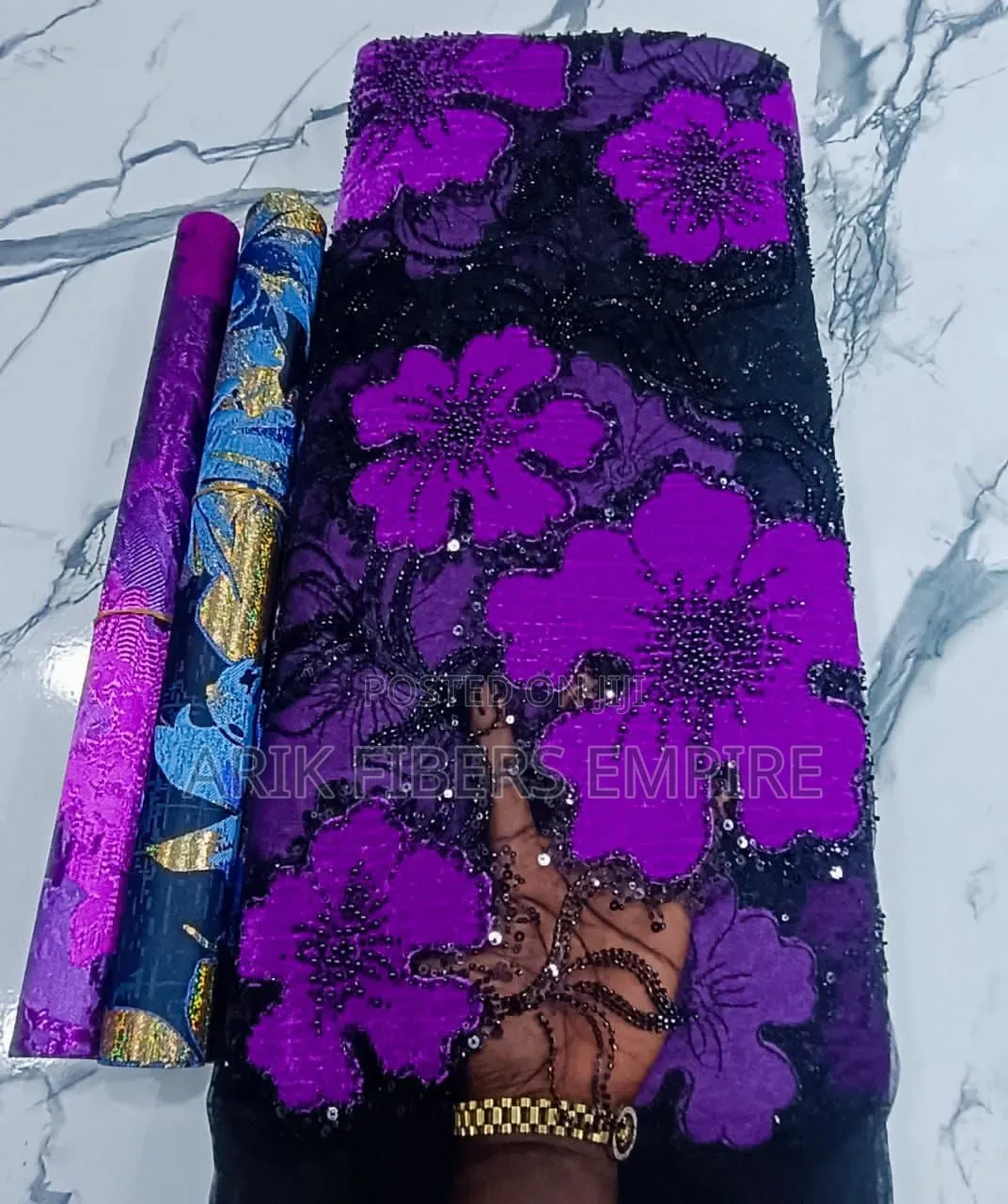 Premium Velvet Embroidered Beaded