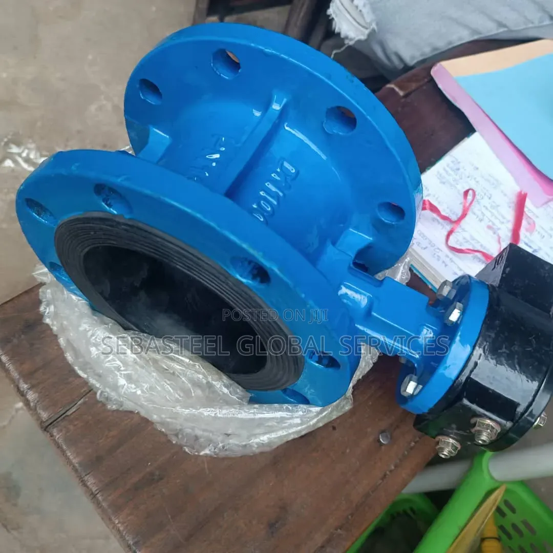 4" Flanged Rubber-Seated Wafer Butterfly Valve