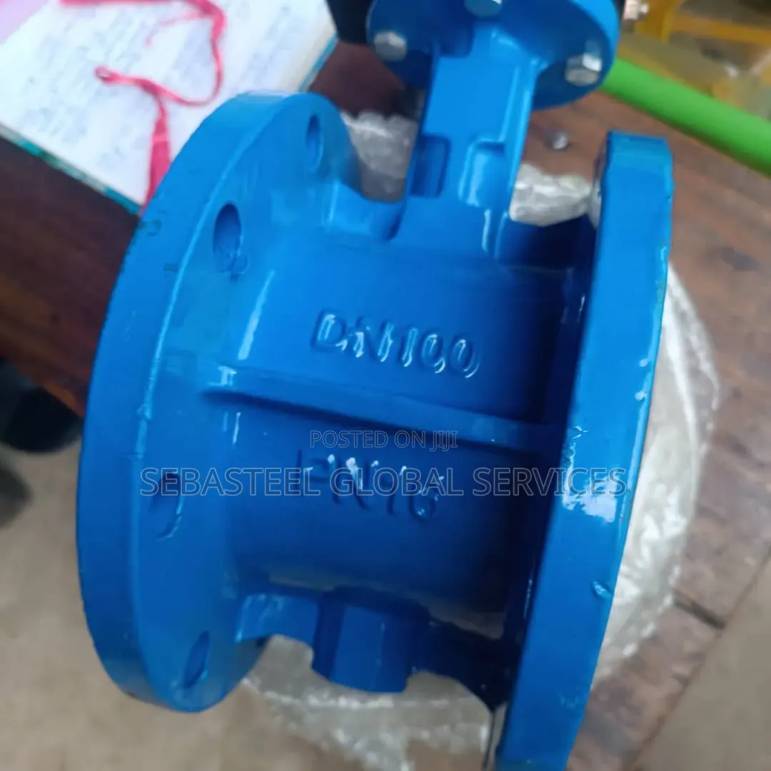 4" Flanged Rubber-Seated Wafer Butterfly Valve