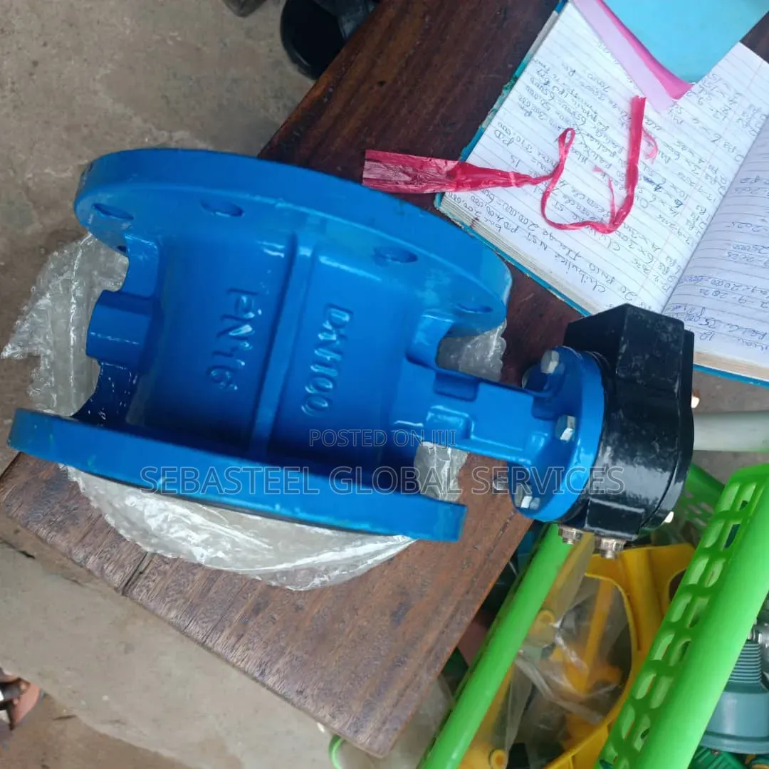 4" Flanged Rubber-Seated Wafer Butterfly Valve