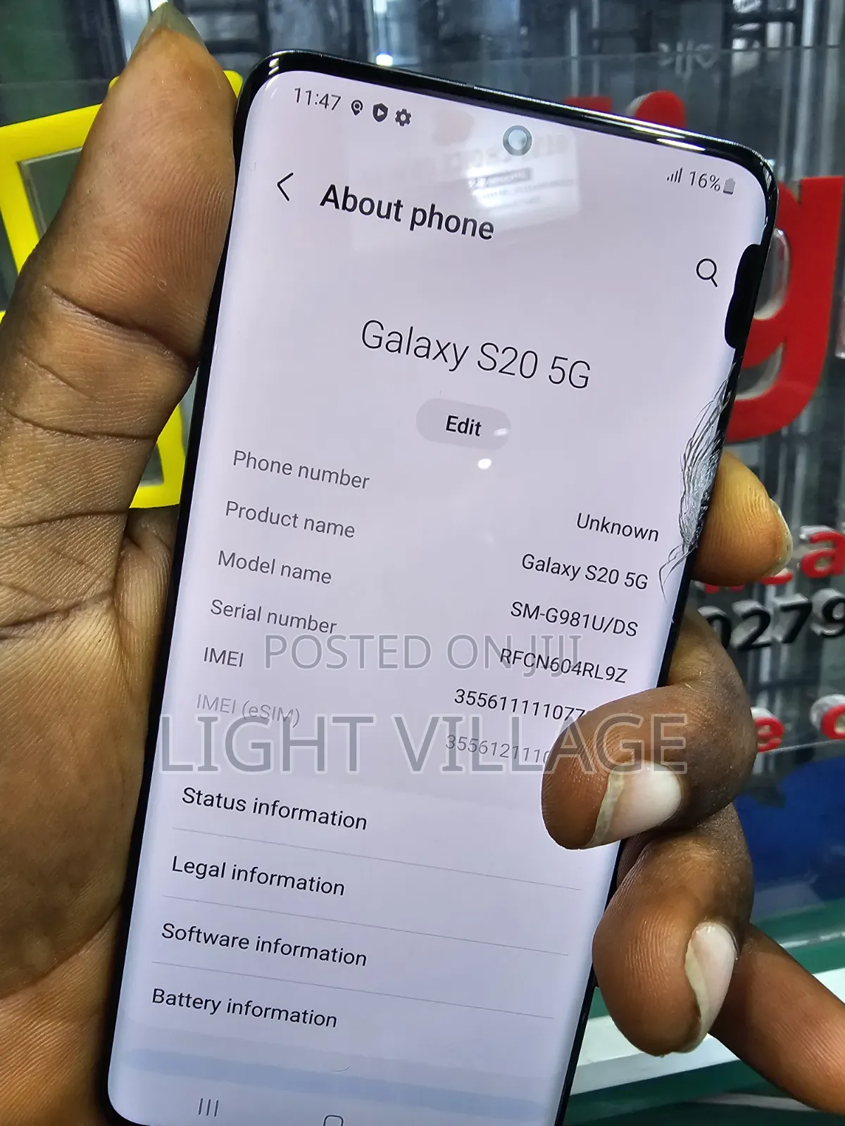 Samsung Galaxy S20 128 GB Gray