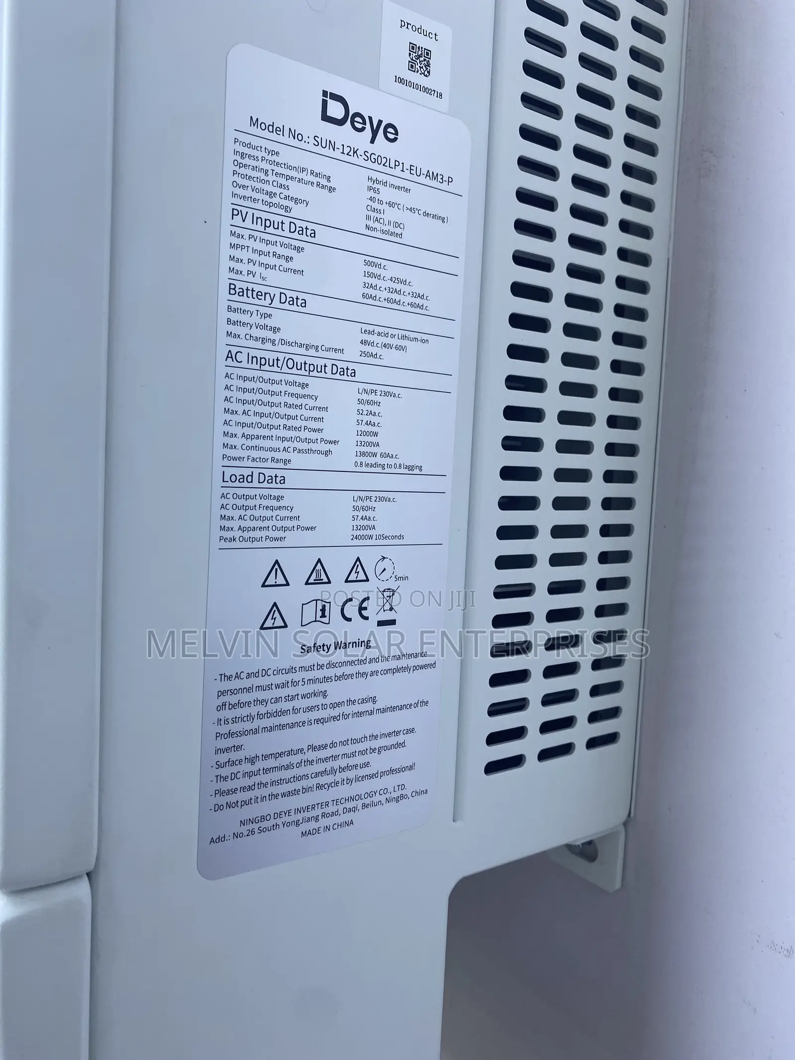 12kw 48v Deye Sun Solar Hybrid Inverter Available in Store Now