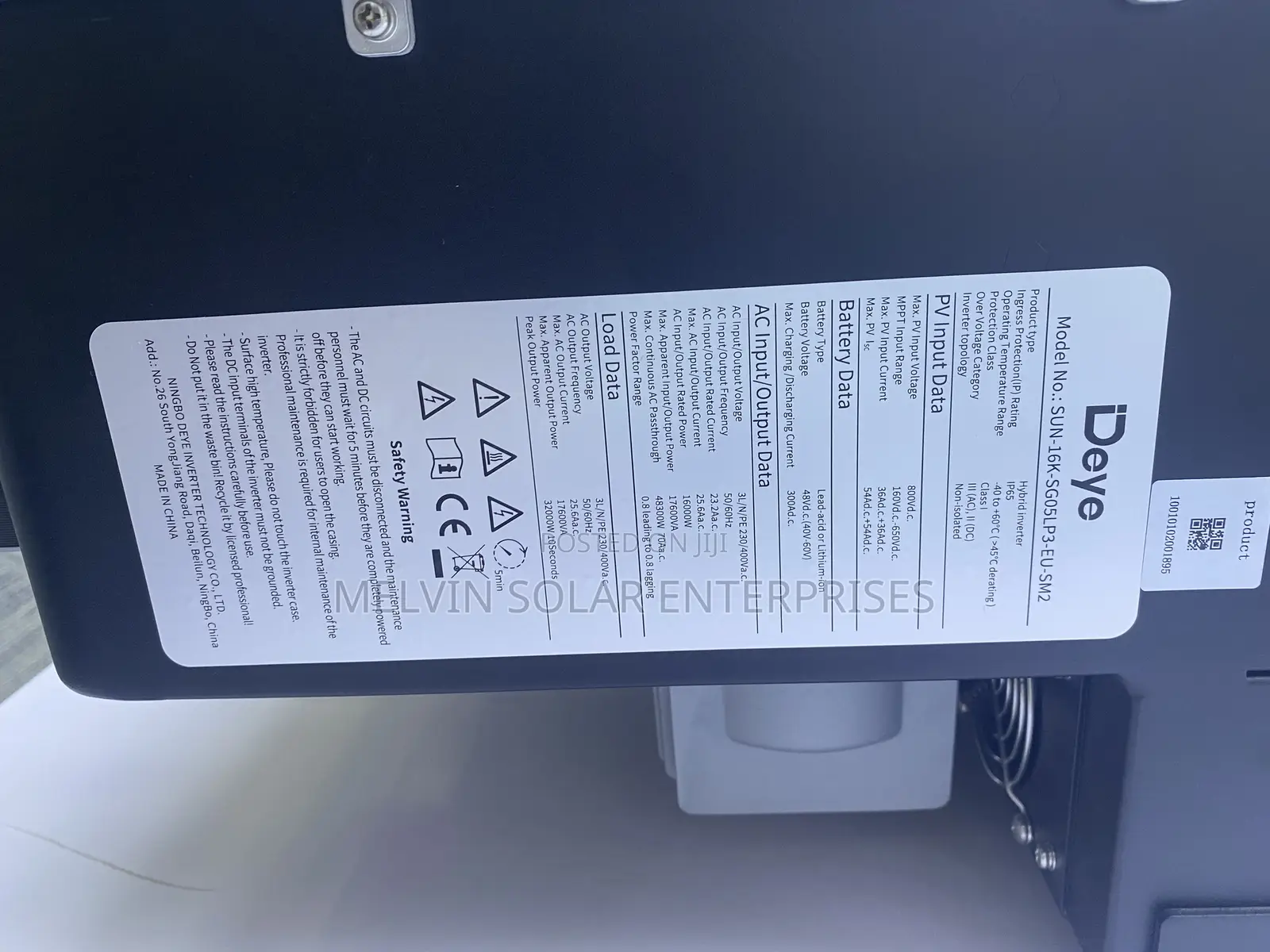 Deye Sun 12kva Hybrid Inverter Three Phase Solar Pure Sine Wave