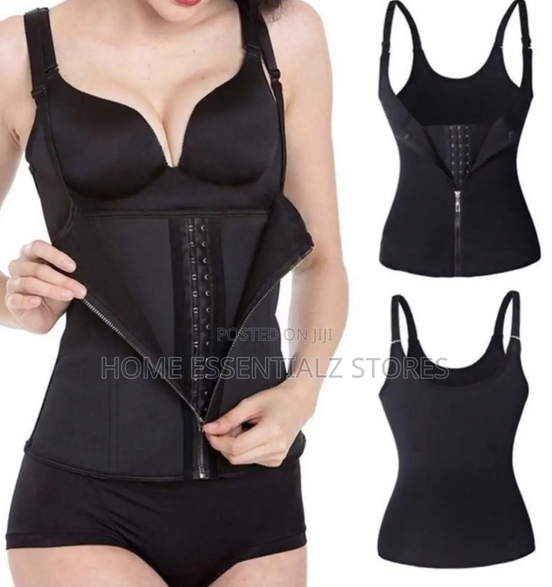 3-row Hooks Waist Trainer Vest - Body Shaper Vest