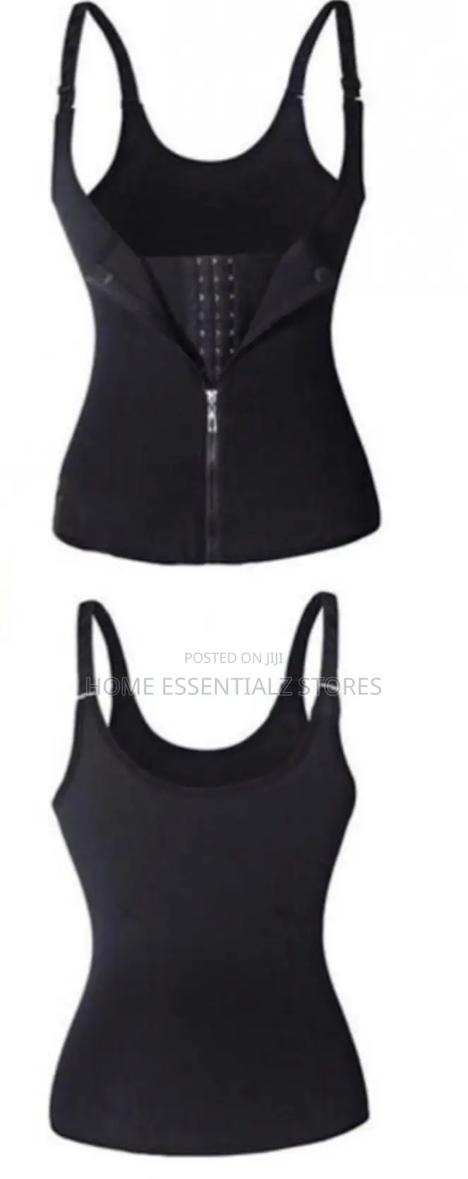 3-row Hooks Waist Trainer Vest - Body Shaper Vest