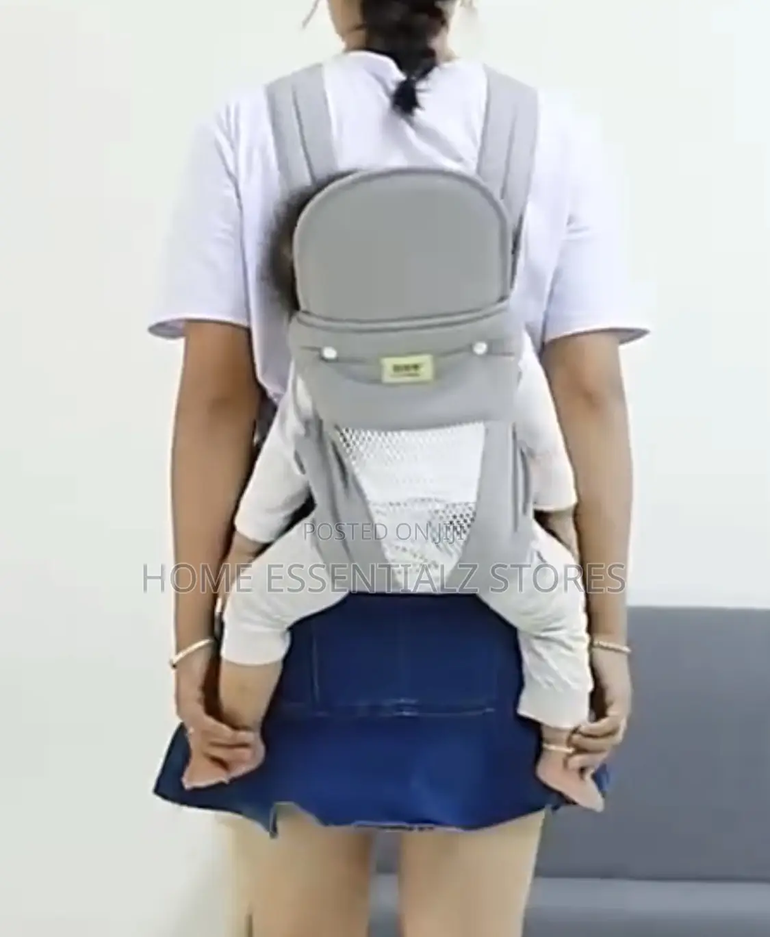 3-in-1 Ergonomic Baby Carrier Sling – Front, Hip Back Baby Carrier