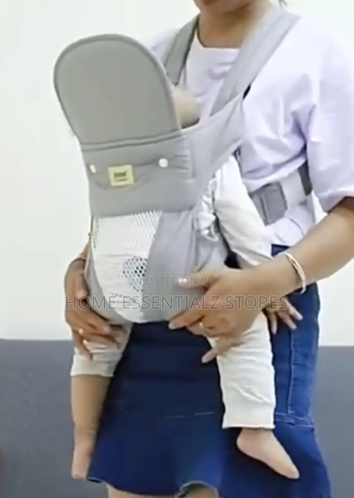 3-in-1 Ergonomic Baby Carrier Sling – Front, Hip Back Baby Carrier