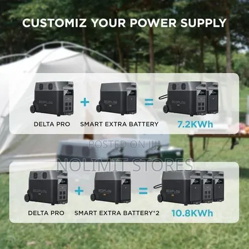Ecoflow Delta Pro Smart Extra Battery – 3600wh Expansion Battery