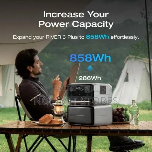 Ecoflow River 3 Max Plus Portable Power Generator,858wh 1200w Output