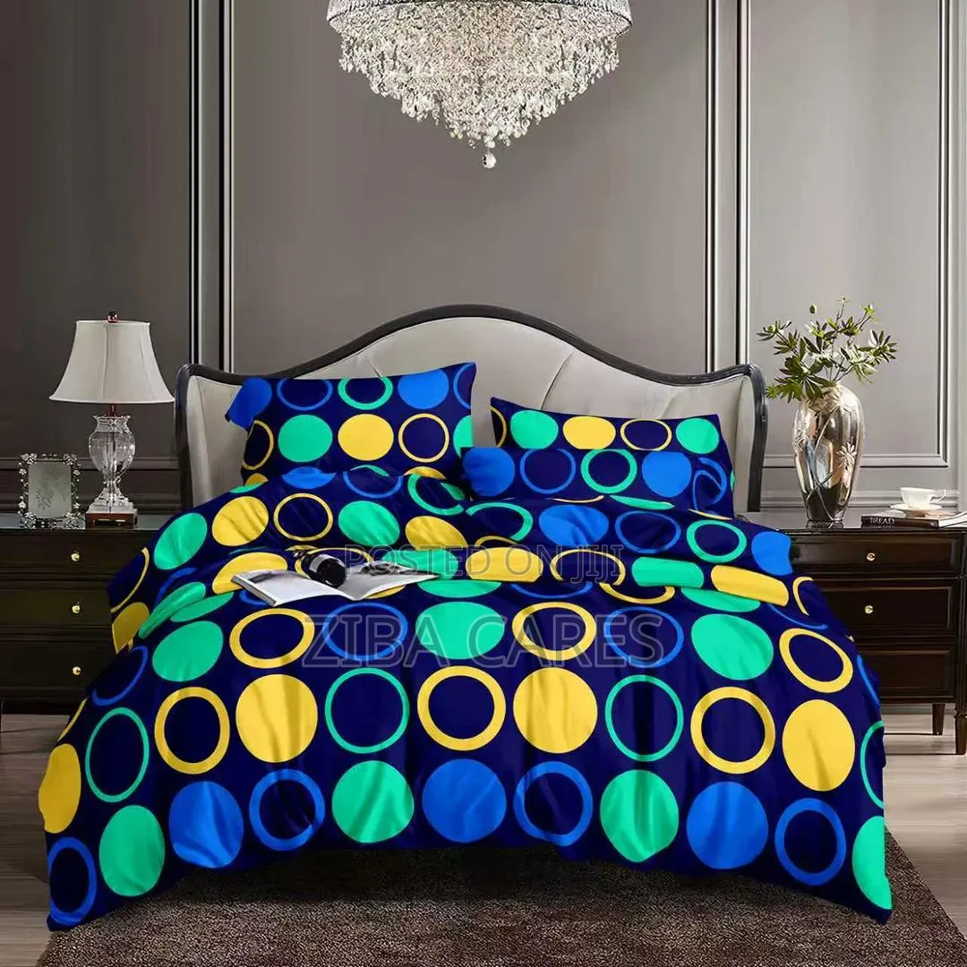 Spic Trends Designed Bedsheet With Duvet Set and Pillowcases 6x6