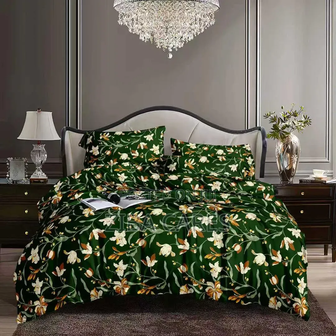 Spic Trends Designed Bedsheet With Duvet Set and Pillowcases 6x6