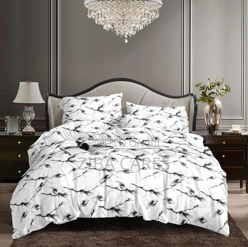 Classic Bedsheet With Pillowcases and Duvet Set 4x6