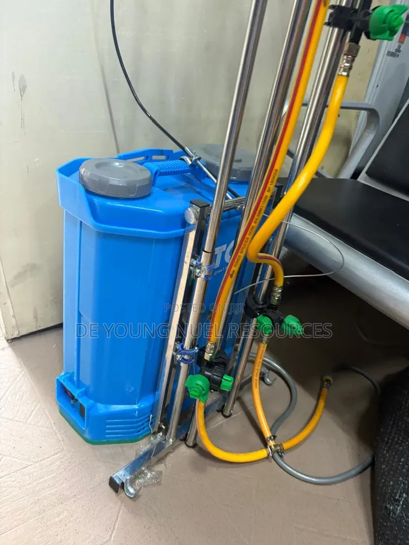 Rechargeable Chemical Power Sprayer With Pole Extension.